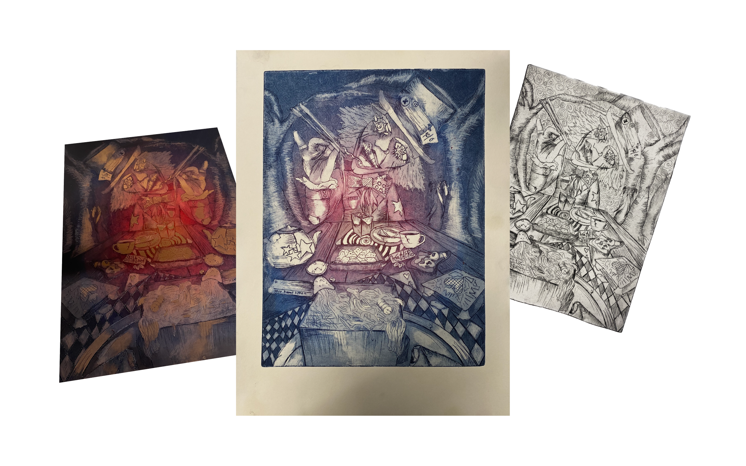 Mad Munchies Intaglio | 2023