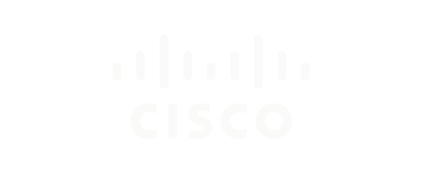 Cisco logo with stylized vertical lines above the company name.