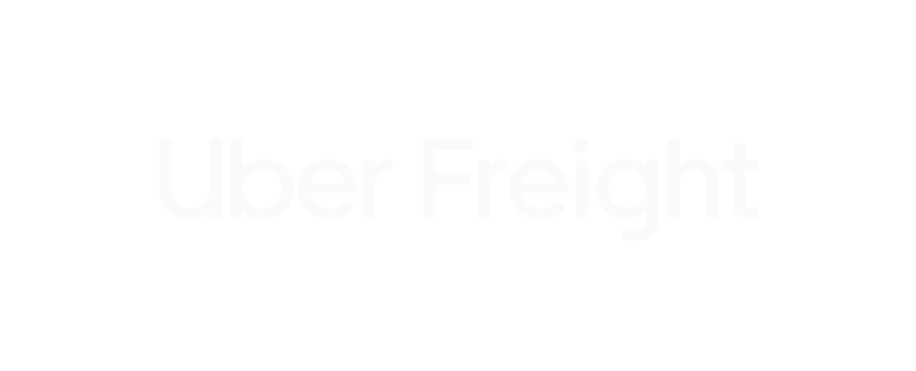 Uber Freight logo in white text on a black background.