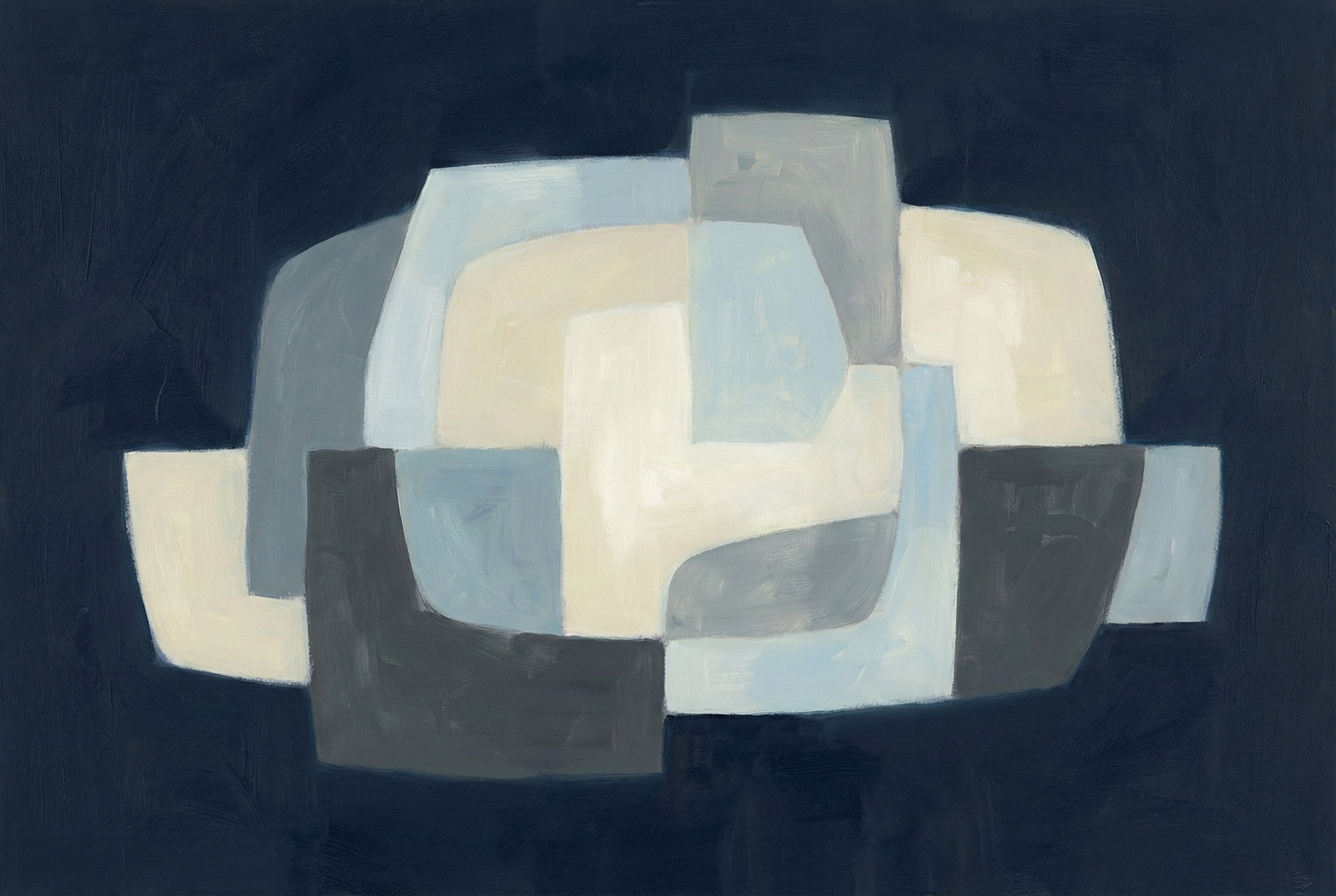 Abstract geometric artwork representing structure, balance, and system design.