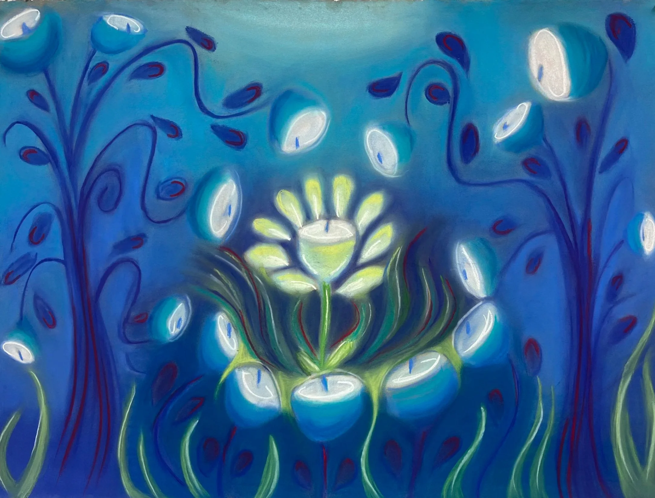 Was Gonna Be Wallpaper, 
Pastel on Cotton Paper, 
22x30 in