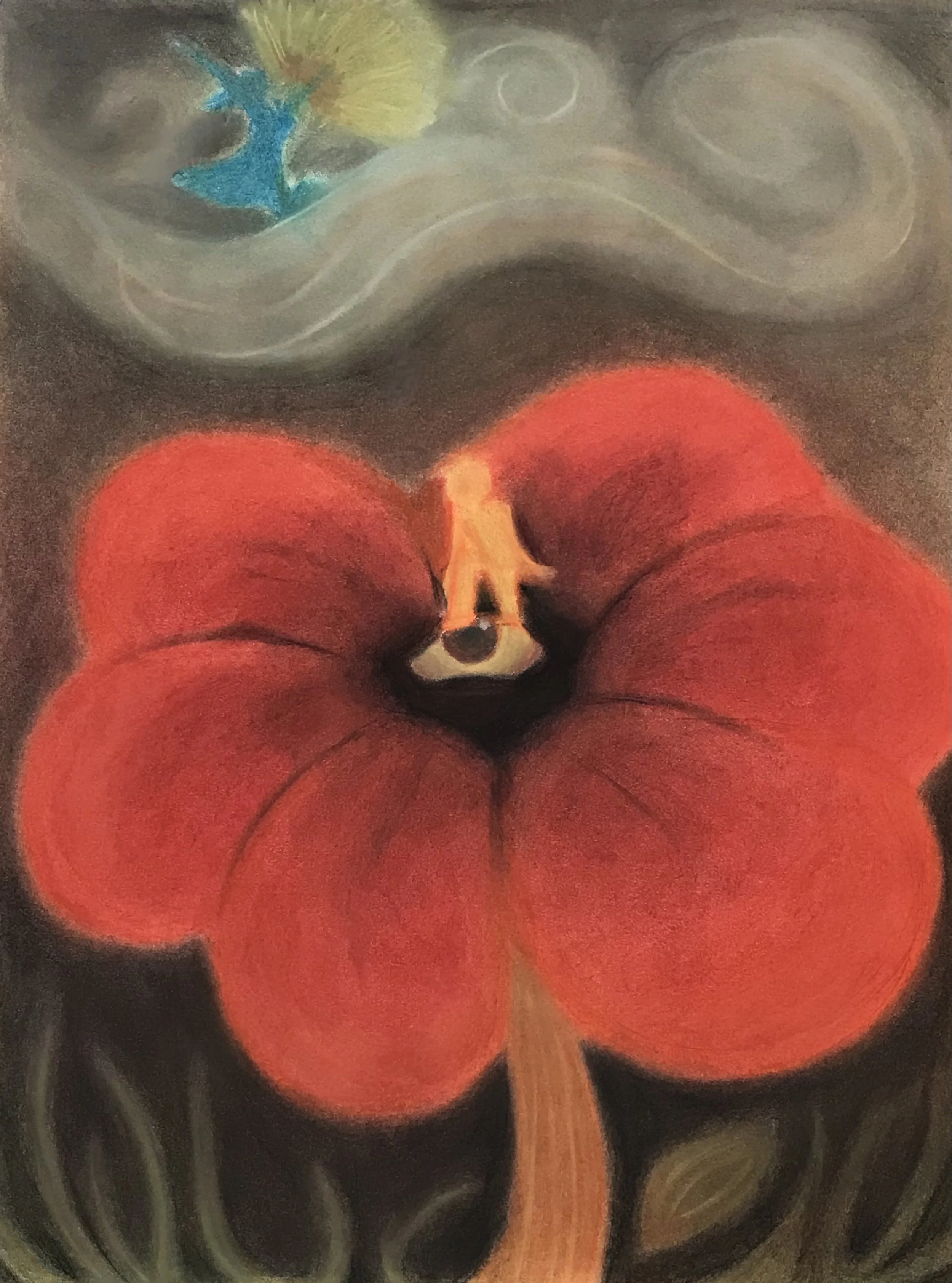 Integrated Palette, Pastel on Mixed Media Paper, 18x24 in