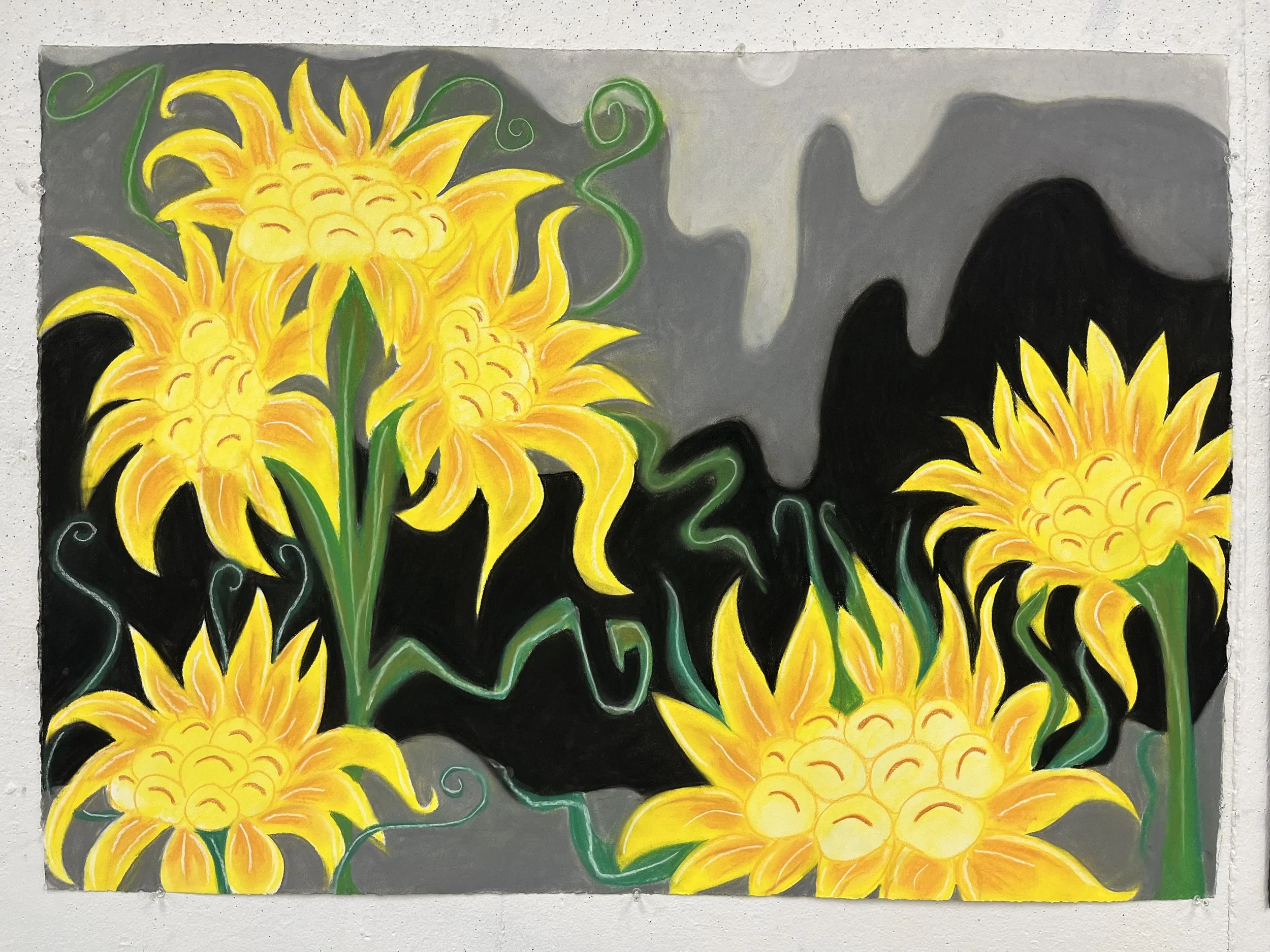 Stupid Color, Pastel on Cotton Paper, 29x41 in