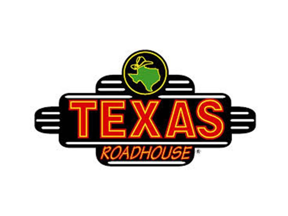 Logo for Texas Roadhouse featuring the state of Texas and a cowboy hat emphasizing a Western theme.