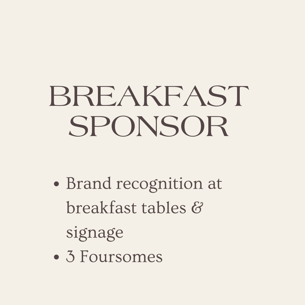 Breakfast Sponsor
