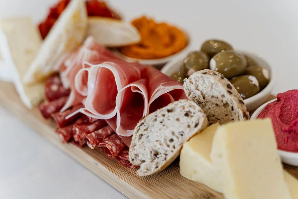 GRAZING MEZZE ENTREE CHEESE DIPS BREAD OLIVES ANTIPASTO