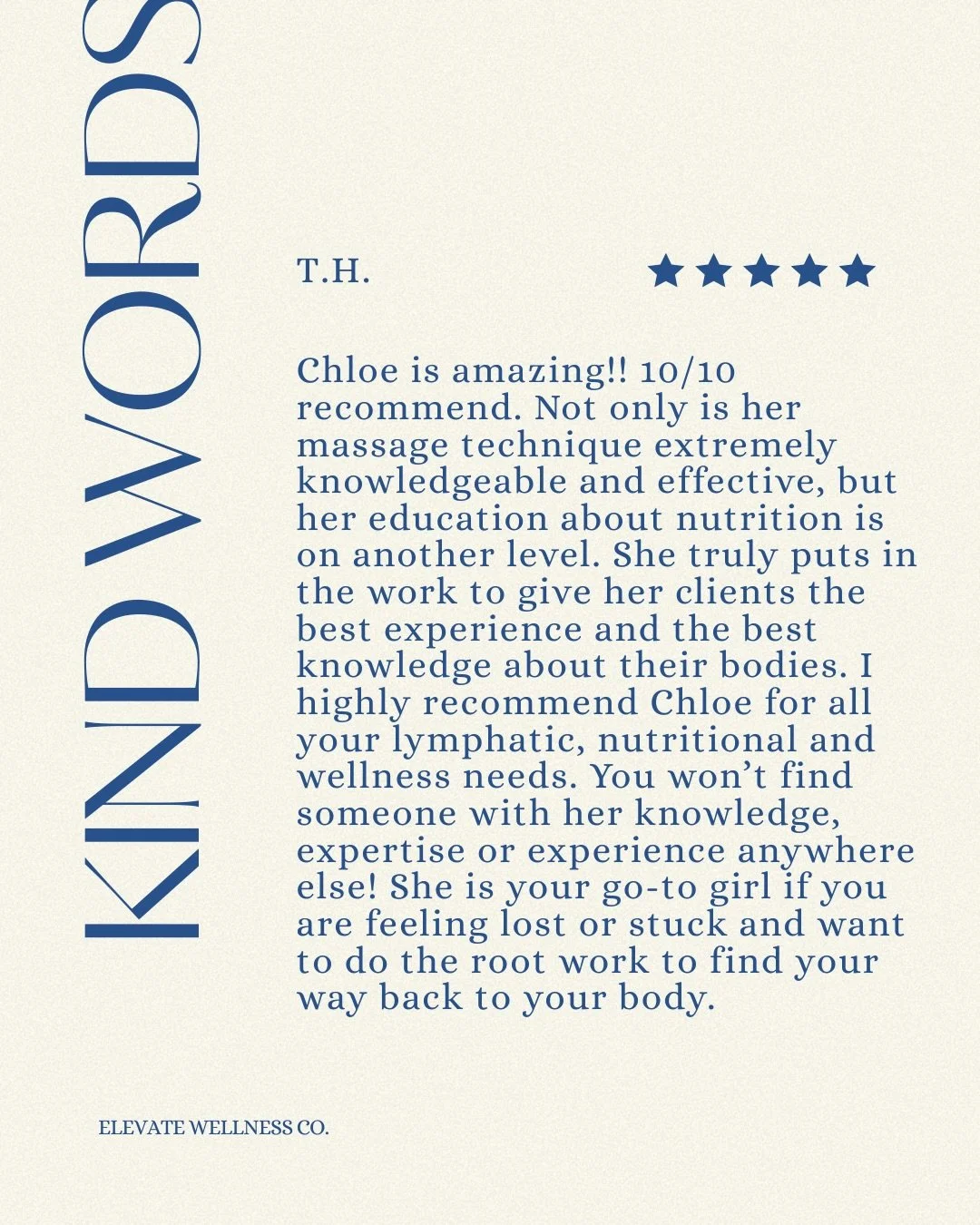 Kind words, real results 🤍

Swipe through a few reminders of why this work matters. From lymphatic drainage to root cause bodywork, every session is built around helping you feel more at home in your body.

Grateful for these clients and the trust t