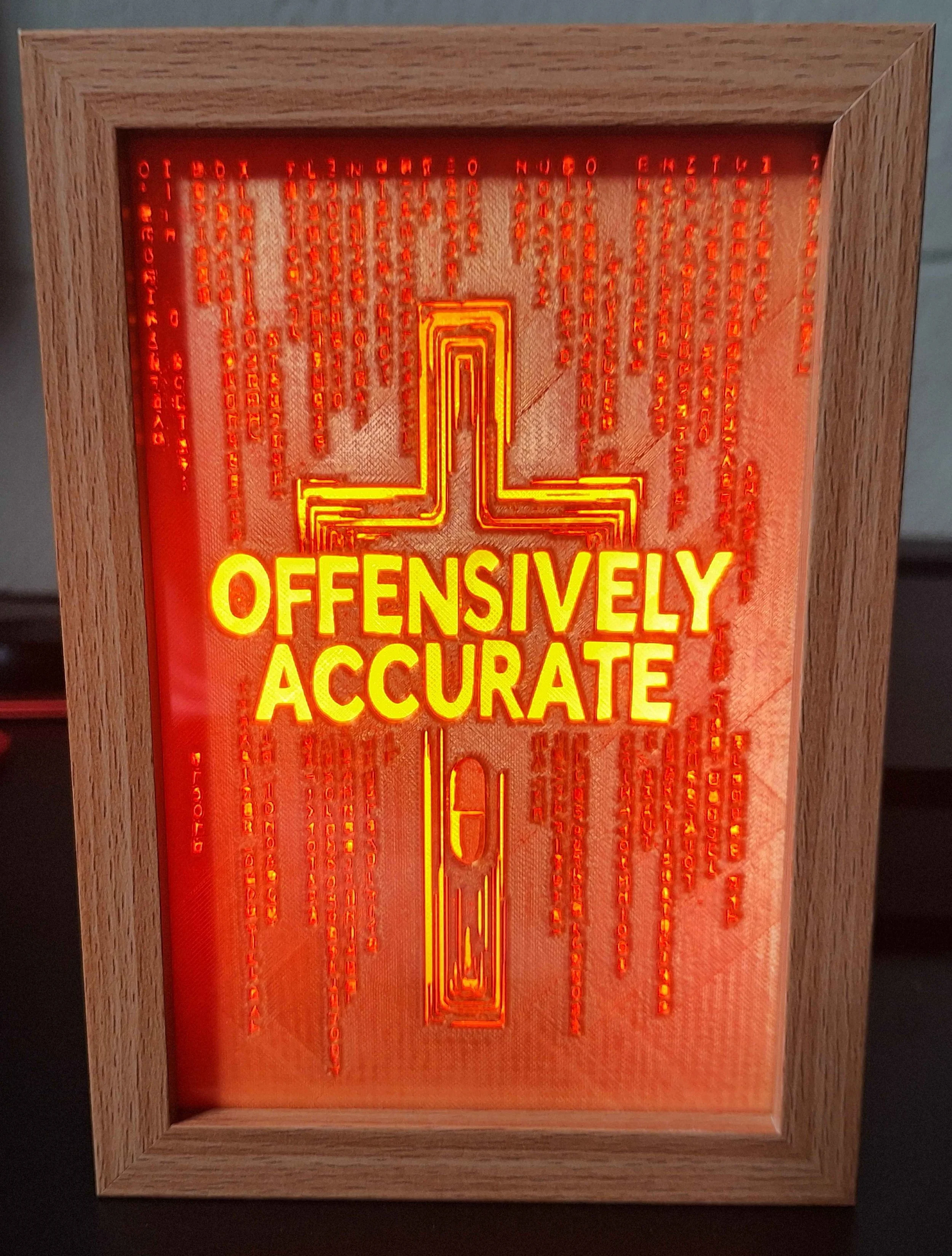 Offensively Accurate Light Box