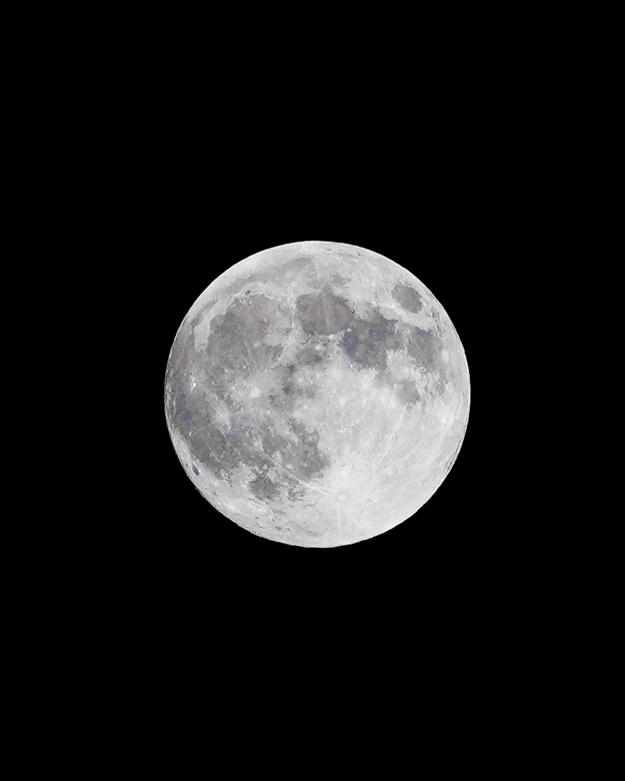 Full moon against a black night sky.