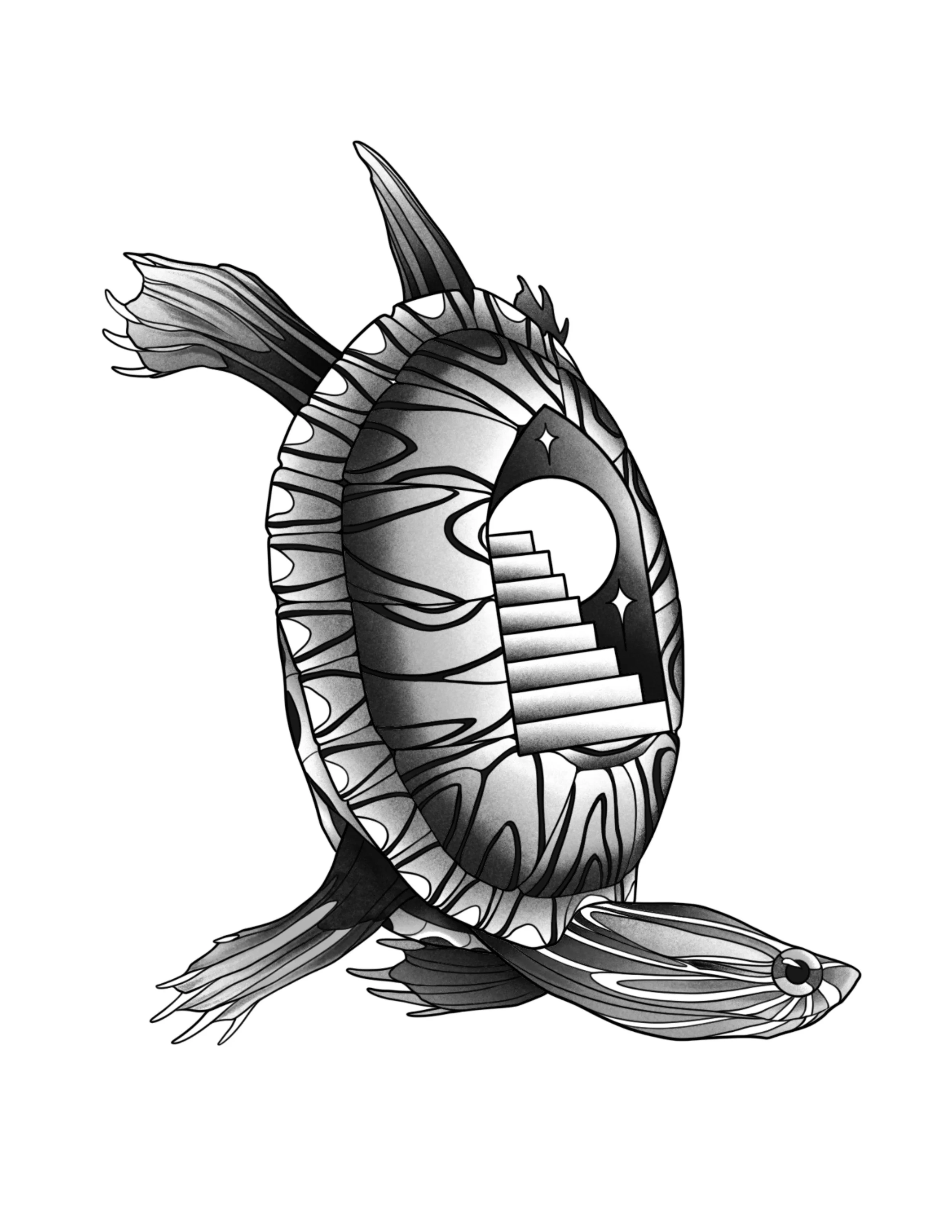 Portal Turtle
Price: $350
Minimum Size: 6.5"