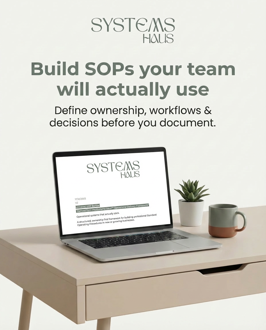 The Systems Haus™ Universal SOP Builder