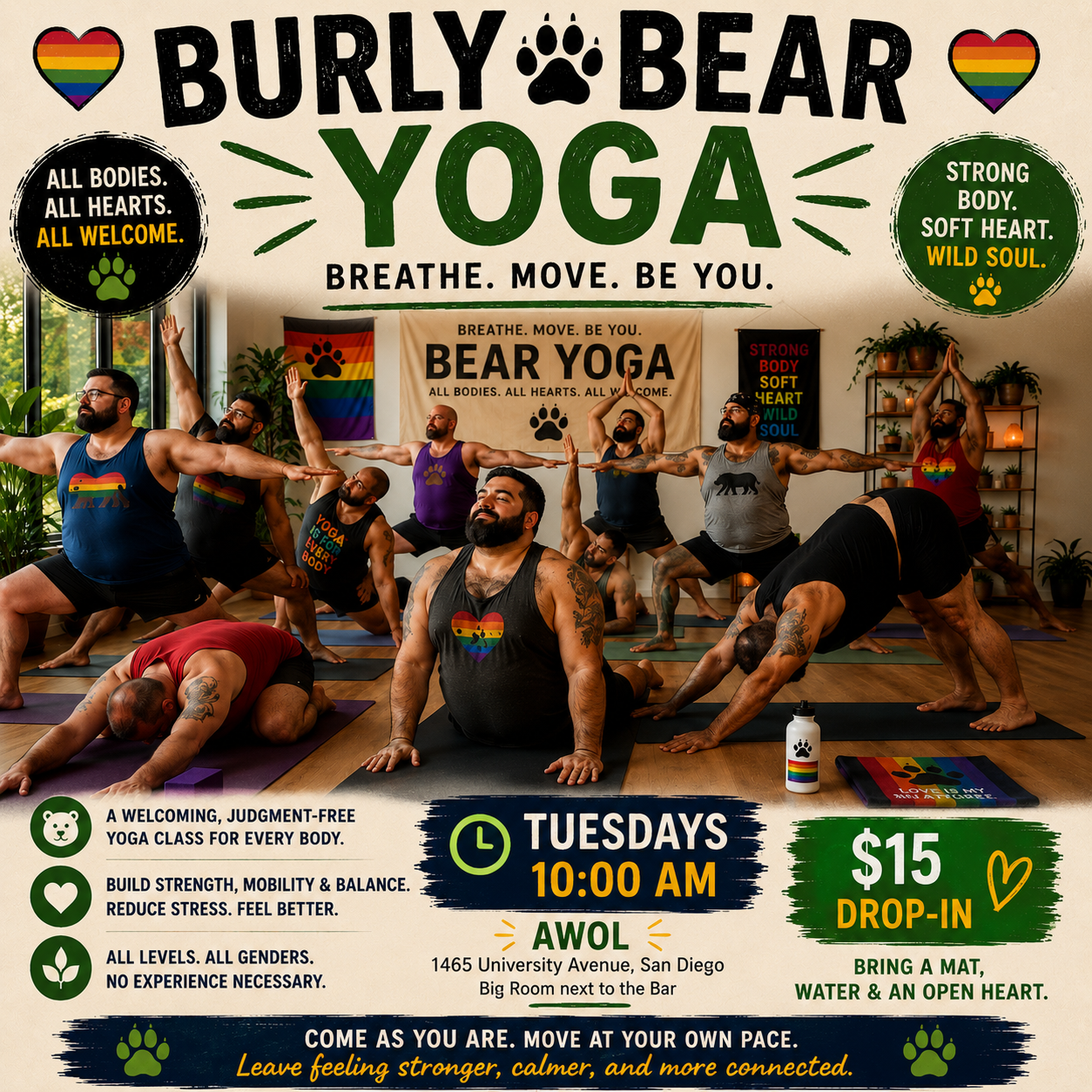 Burly Bear Yoga Evening 