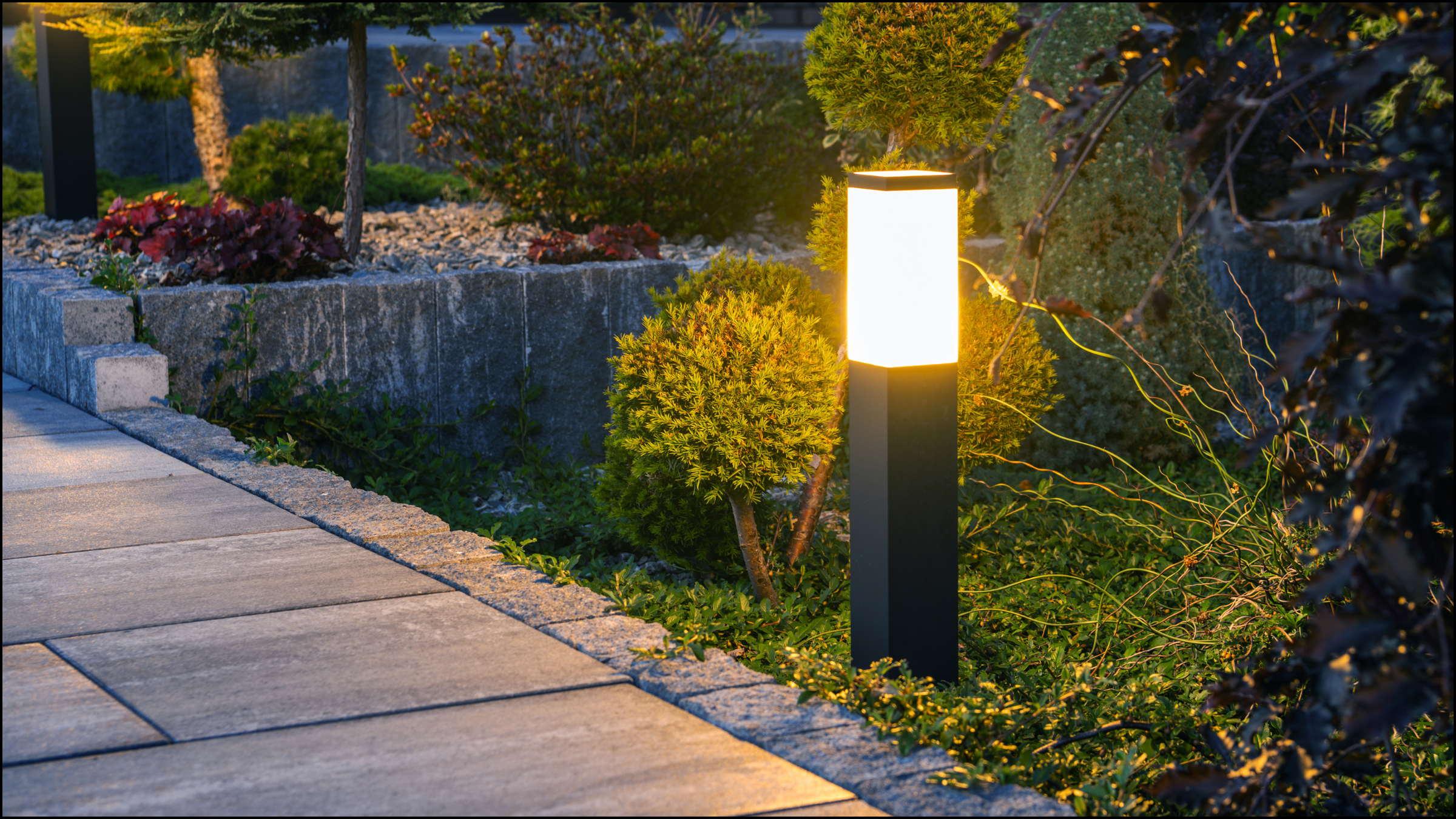 Illuminate your walkways for safer navigation at night, while adding subtle elegance to your yard and garden.