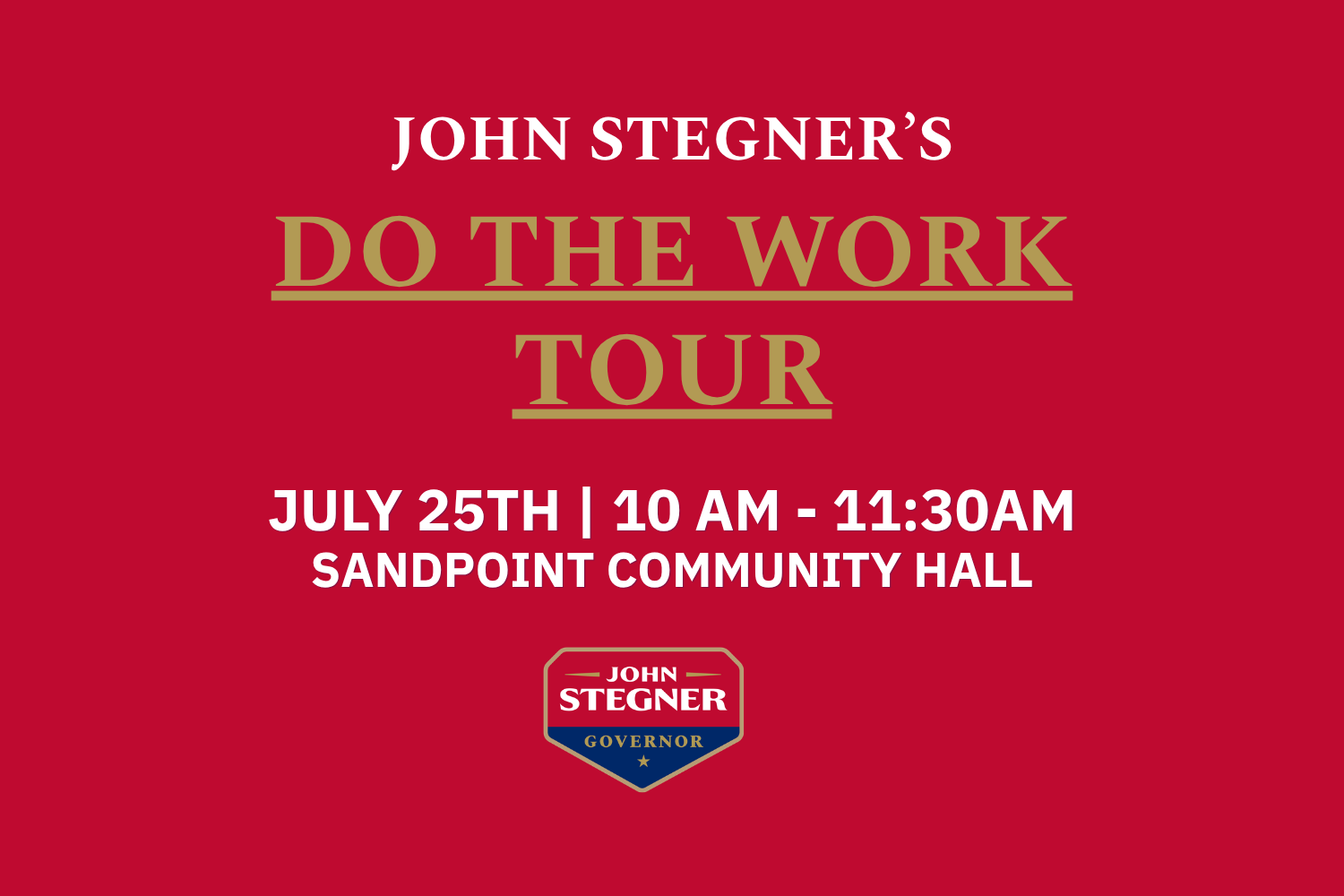 Join John in Sandpoint