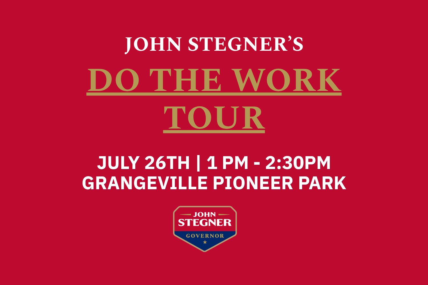 Join John in Grangeville