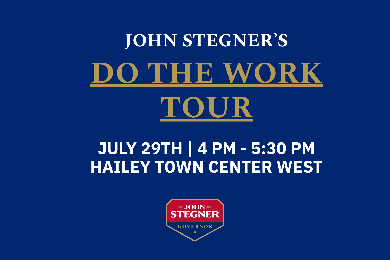 Join John in Hailey