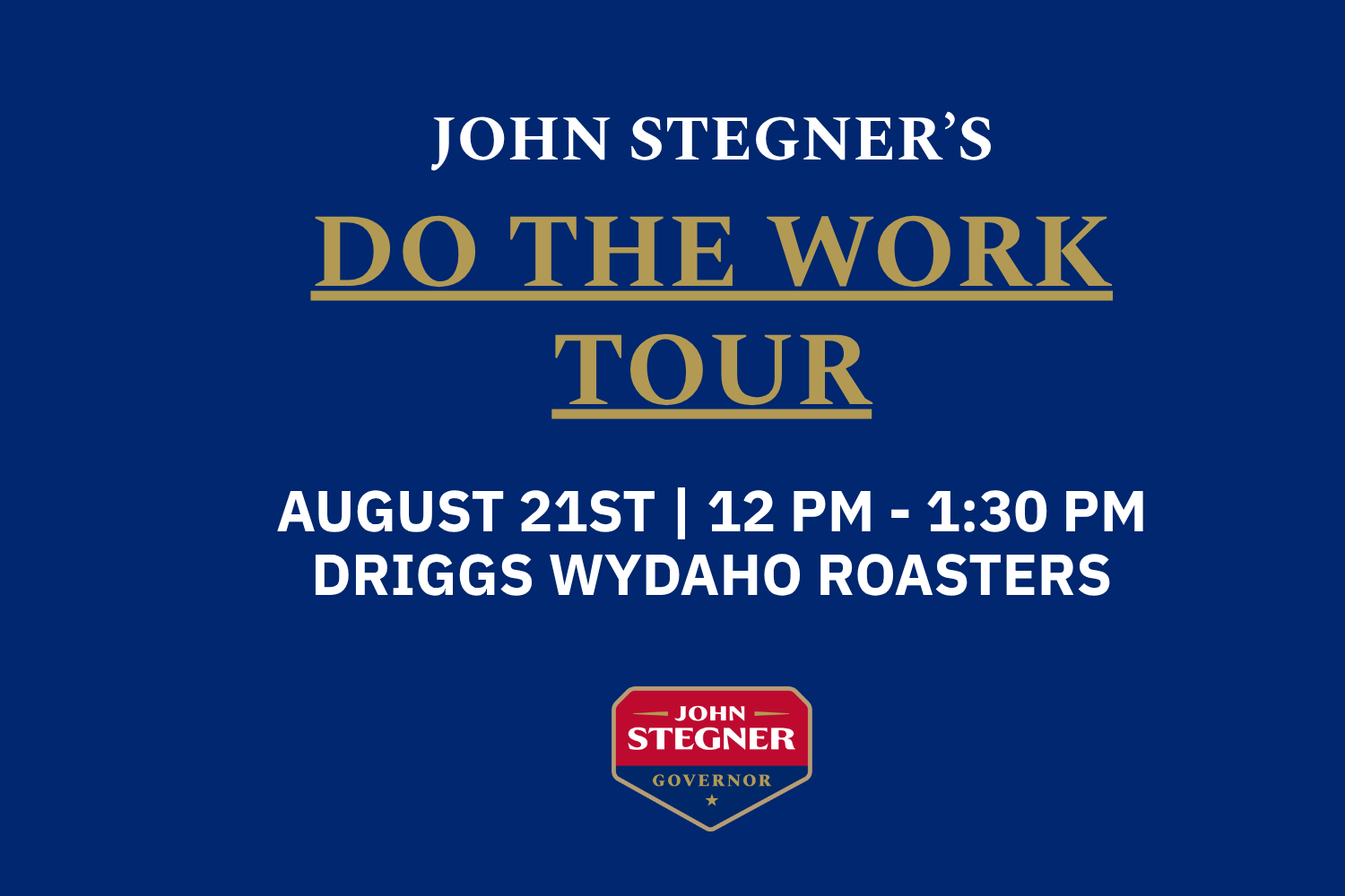 Join John in Driggs