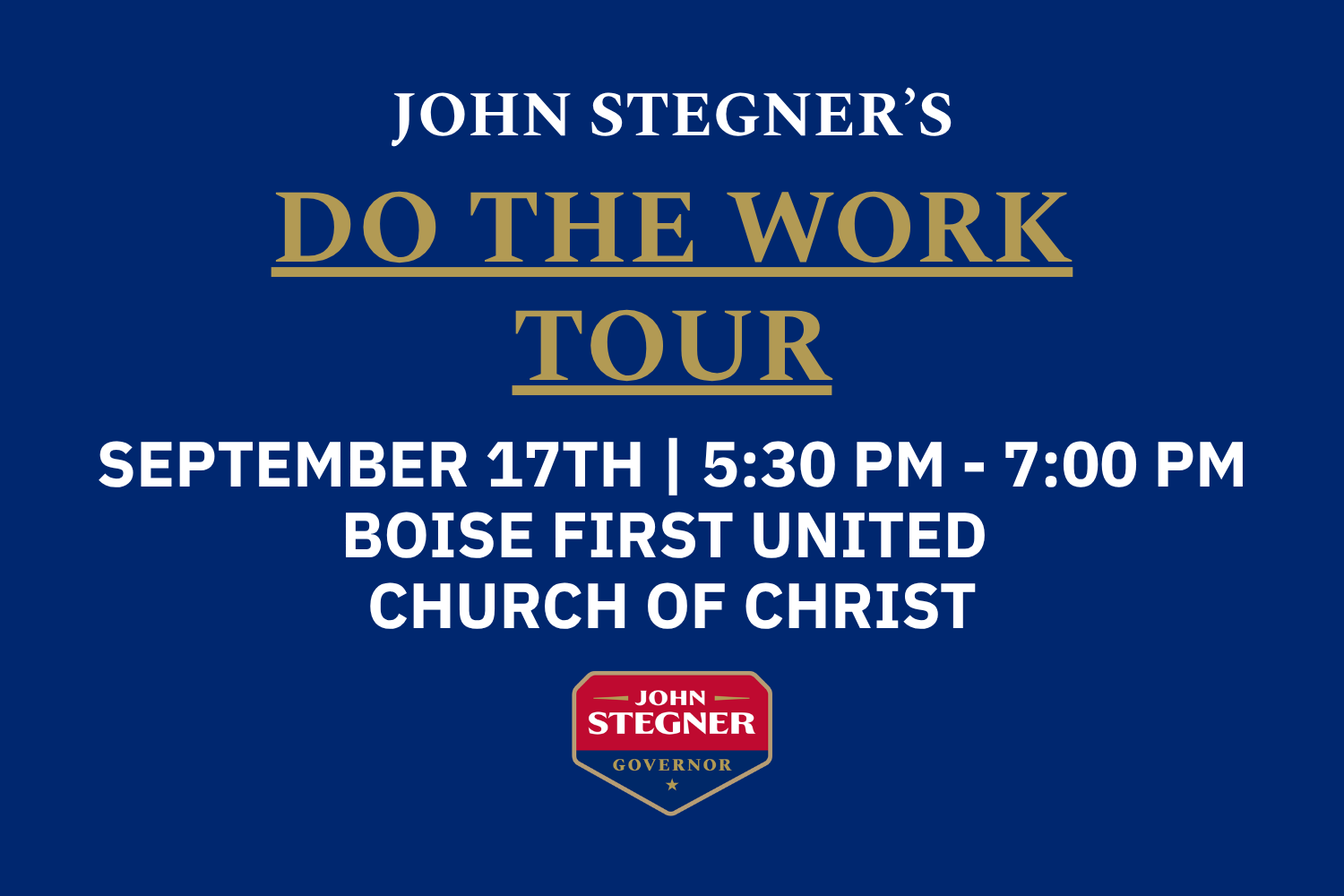 Join John in Boise