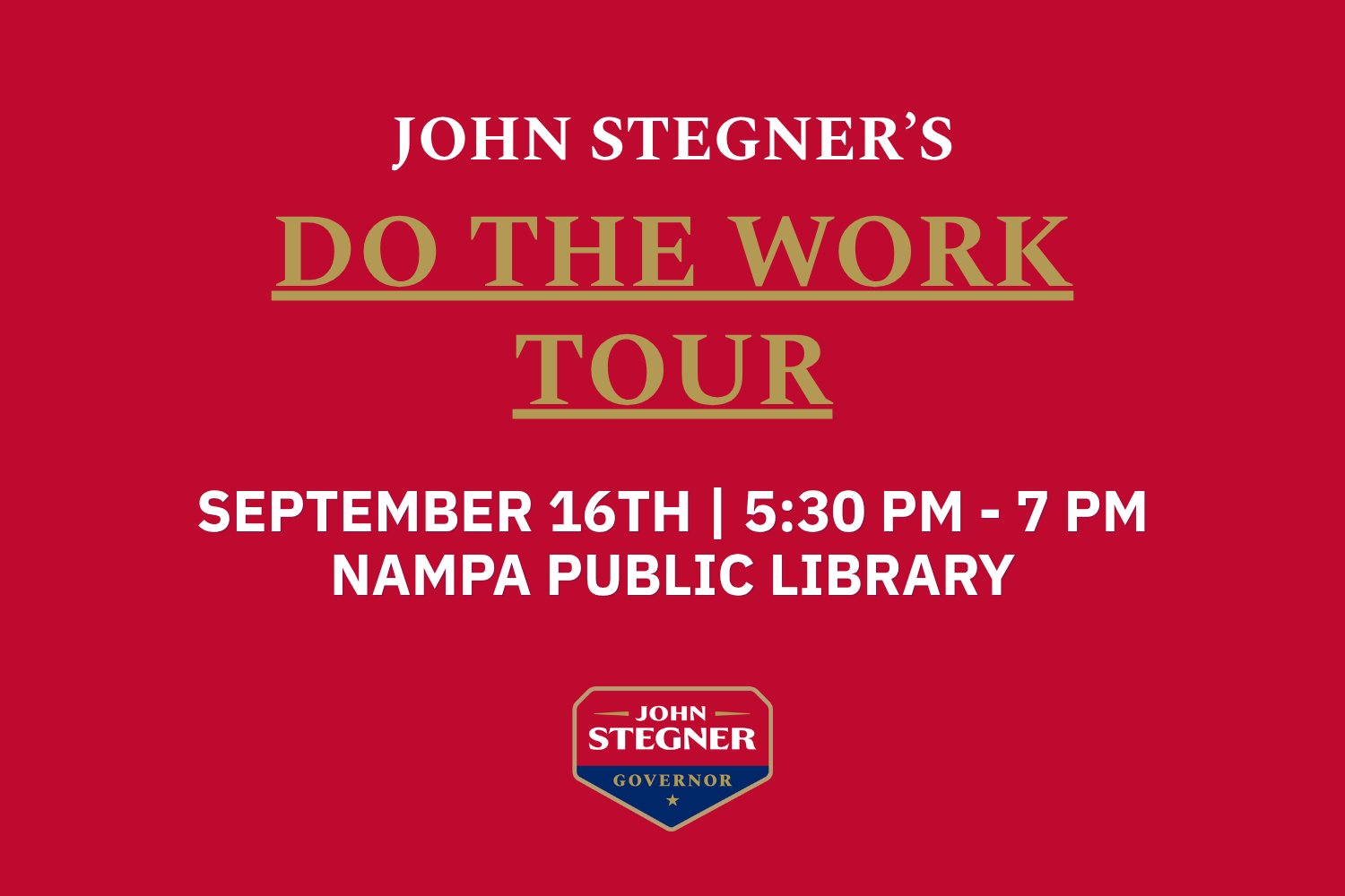 Join John in Nampa