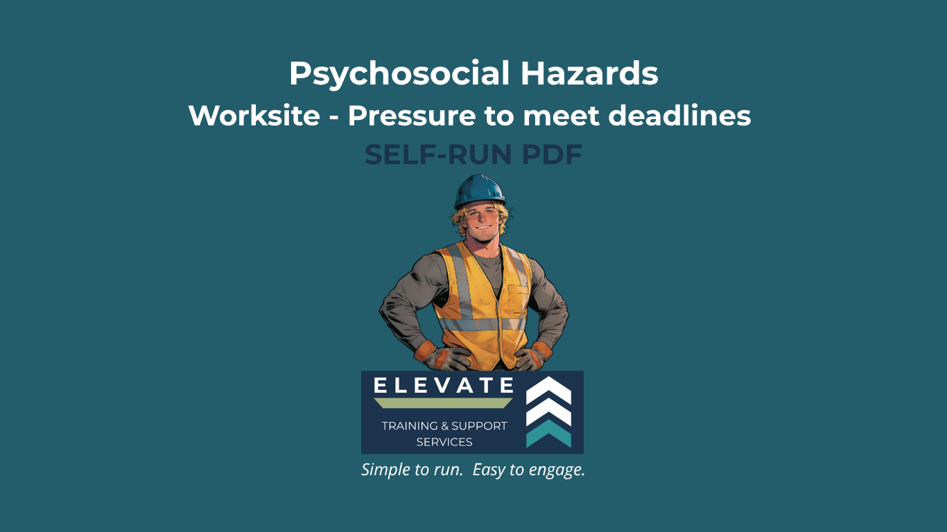 PDF - Worksite - Work Pressure & Deadlines - "Nothing is going to change"