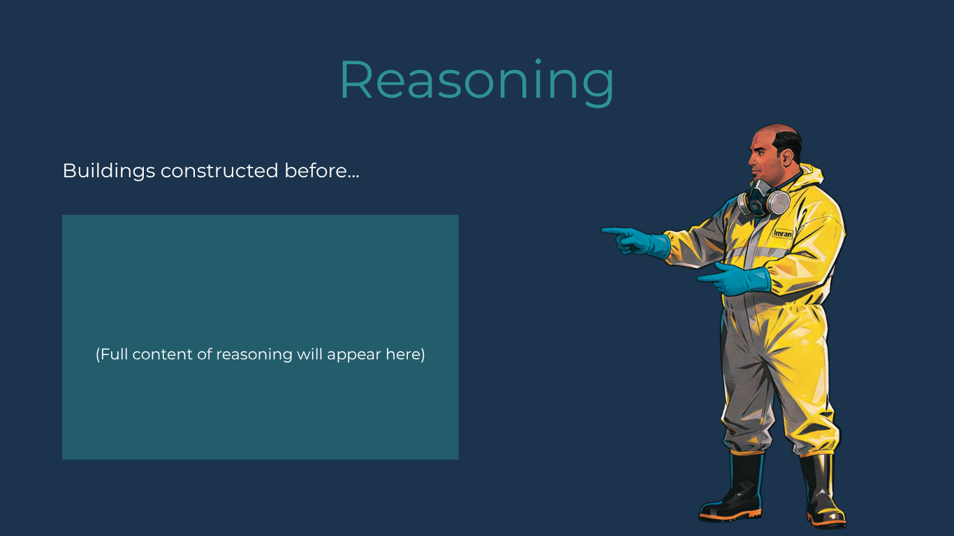 Product Image Reasoning - Asbestos - Cutting into a wall.png