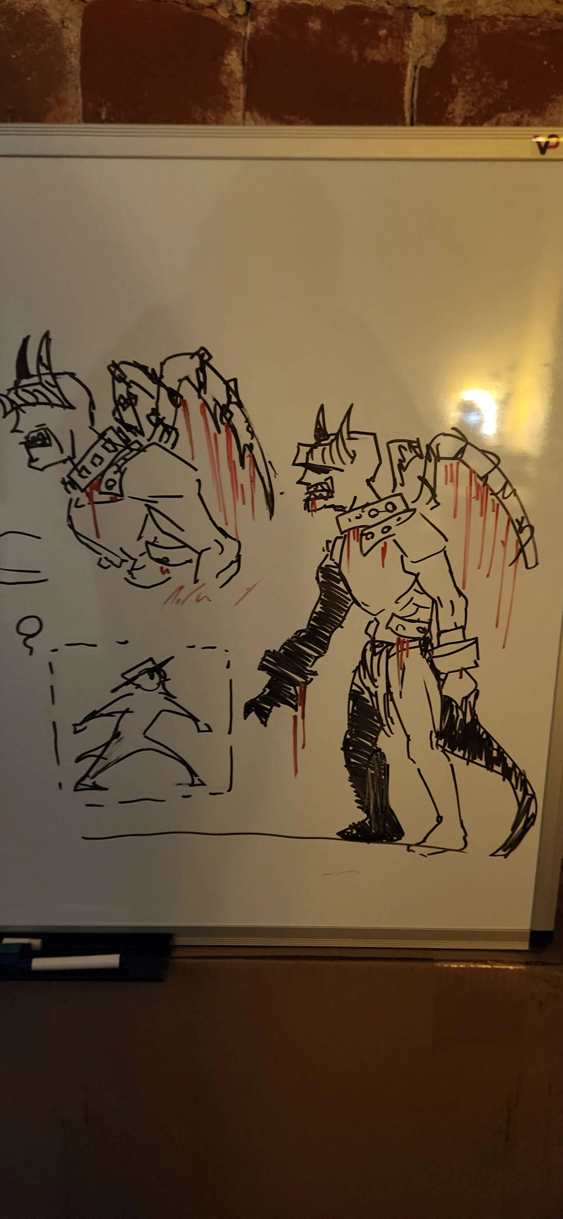 Early visual exploration into our main boss, the Martyr King