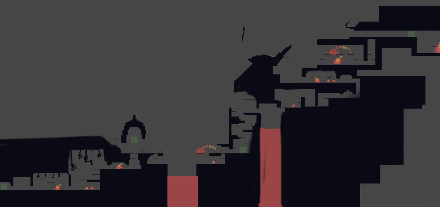 After getting some basic blockout in Unity, our artist did some drawovers to get some rough structural ideas out