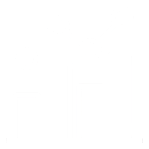 Bar chart with a line graph overlay showing data trends, on a black background.
