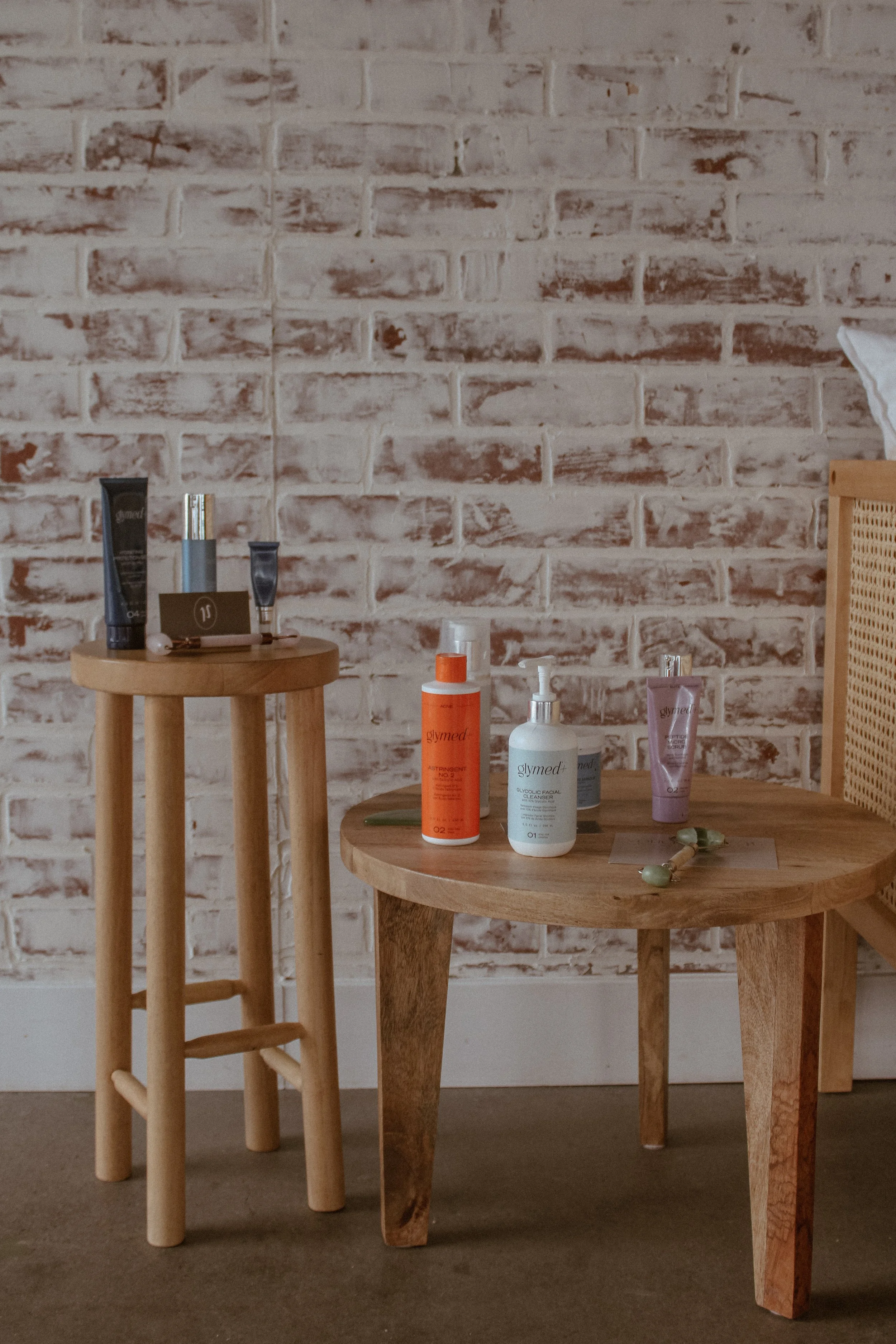 GlyMed Plus Professional skincare products used and retailed at Naked Skin Esthetics in Vancouver, Washington, featuring medical-grade skincare for customized facial treatments and home care recommend by master esthetician Mackenzie dodson