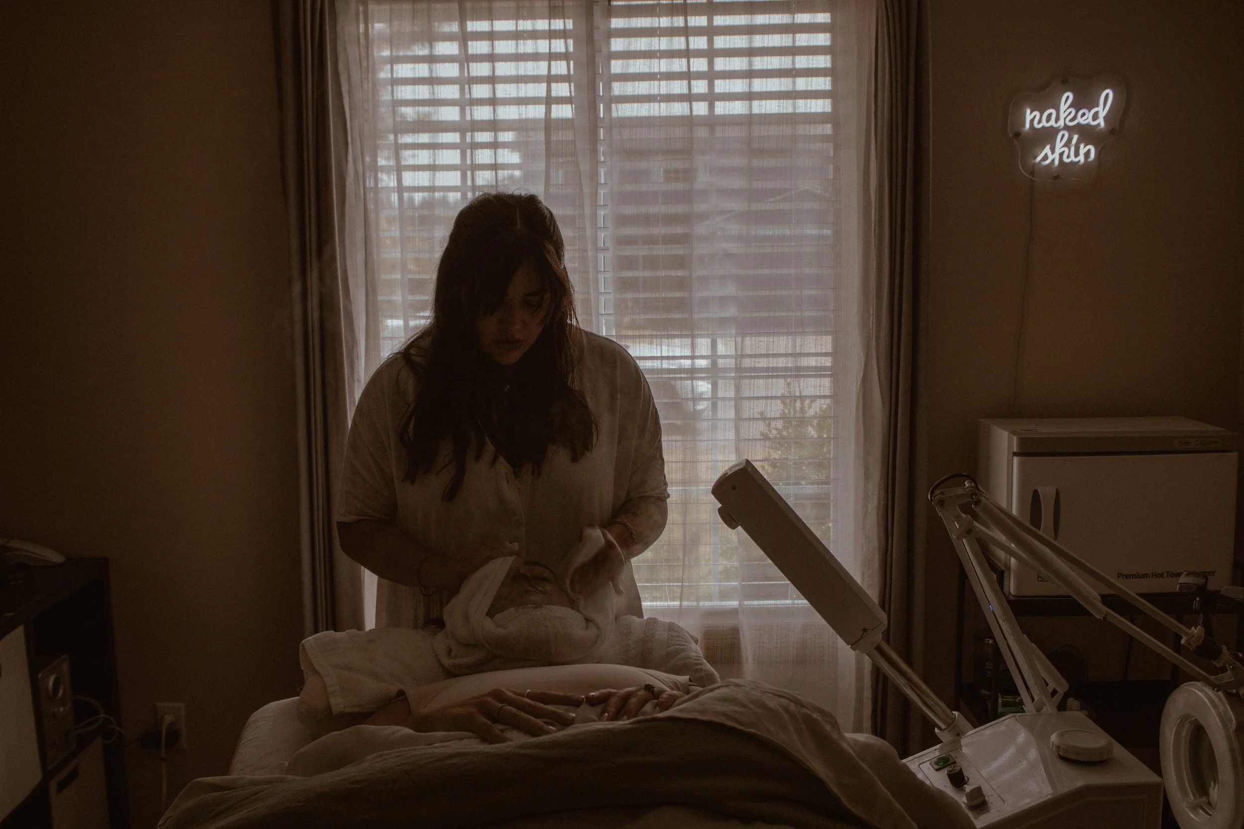 Results-driven customized facial treatment at Naked Skin performed by Mackenzie Dodson a licensed master esthetician in Vancouver, WA.