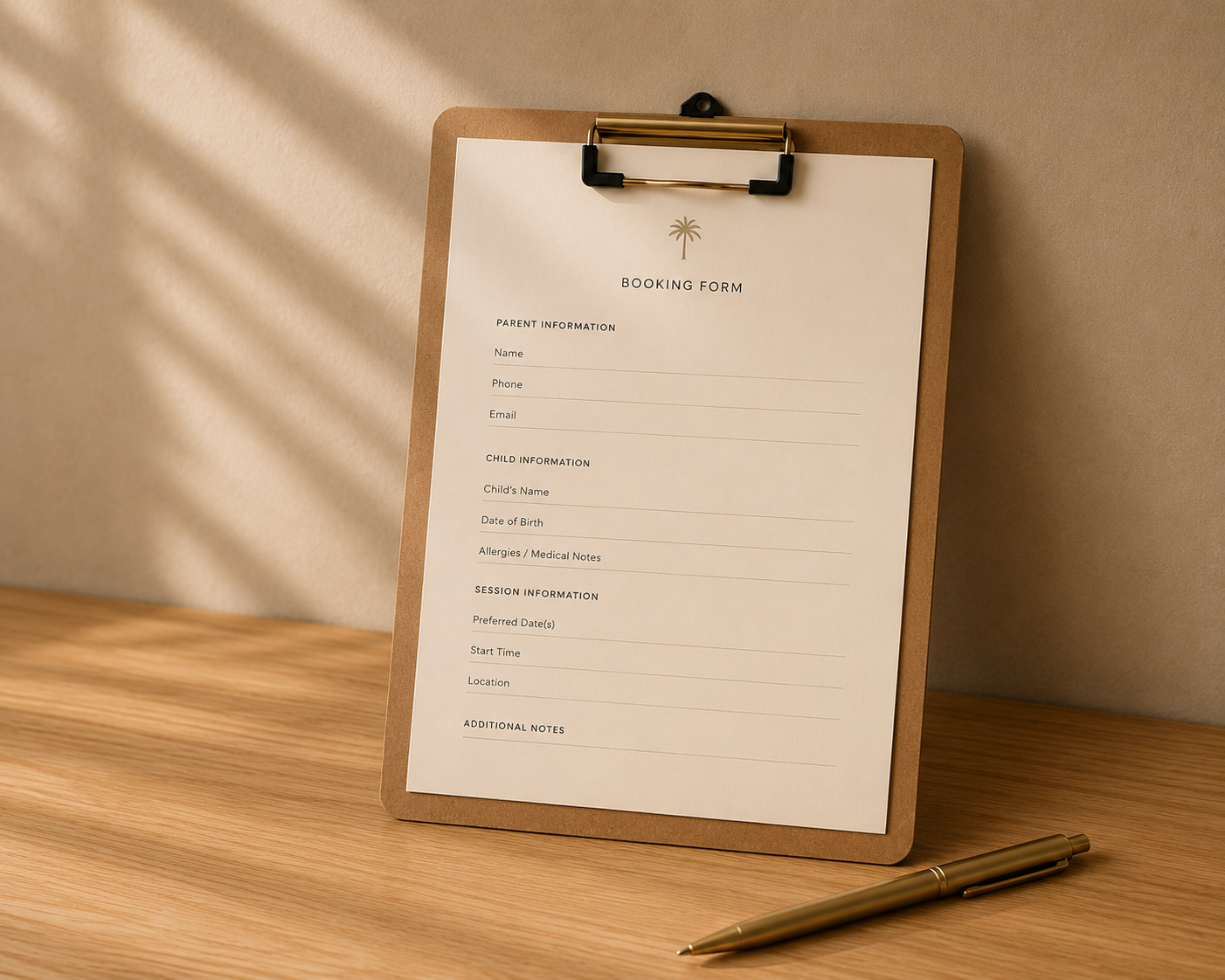 Mega Little Palms private childcare booking agreement for professional in-home, hotel and villa childcare services with a qualified Early Childhood Educator.