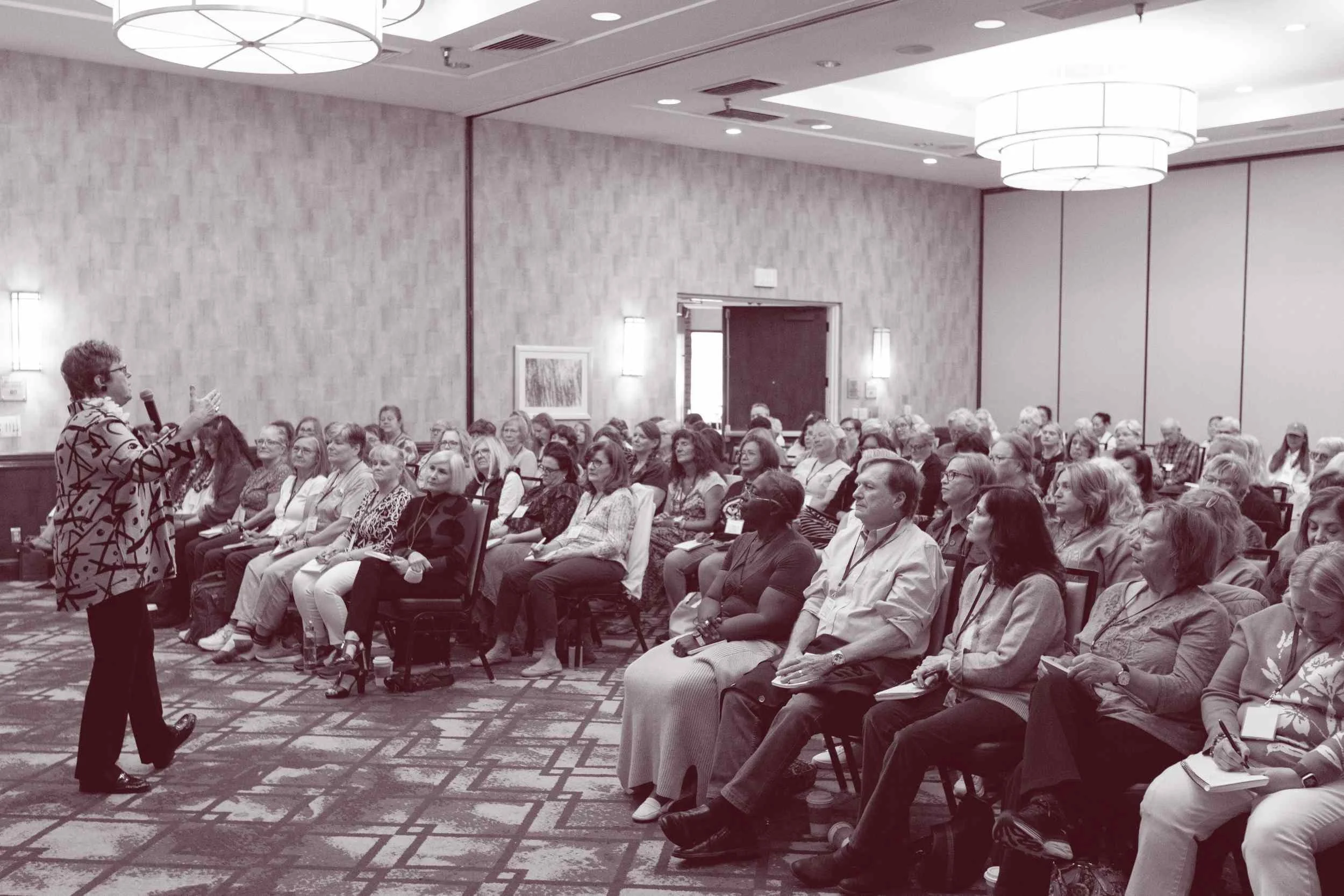  Wide view of attendees gathered for a Connect to Empower conference session with Susan Lynn 