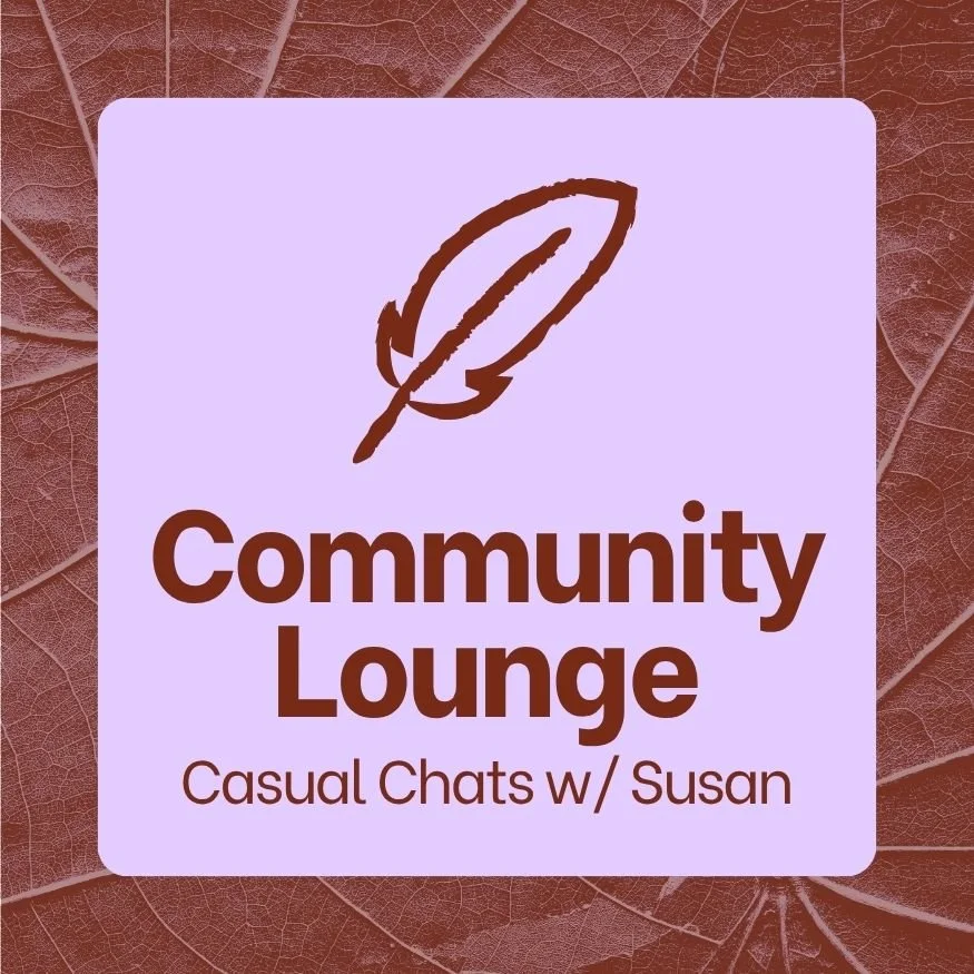 Community Lounge Casual Chats with Susan graphic