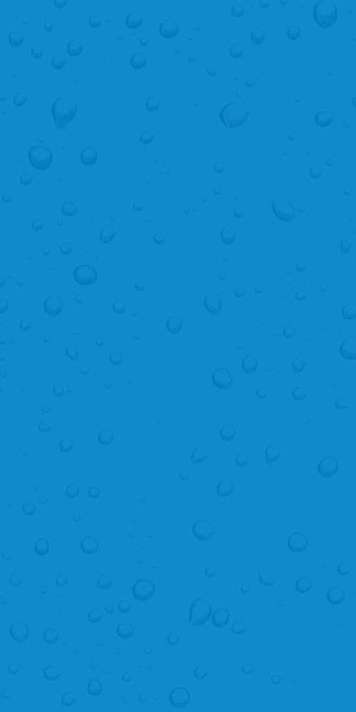 Close-up of a blue background with water droplets scattered across the surface.