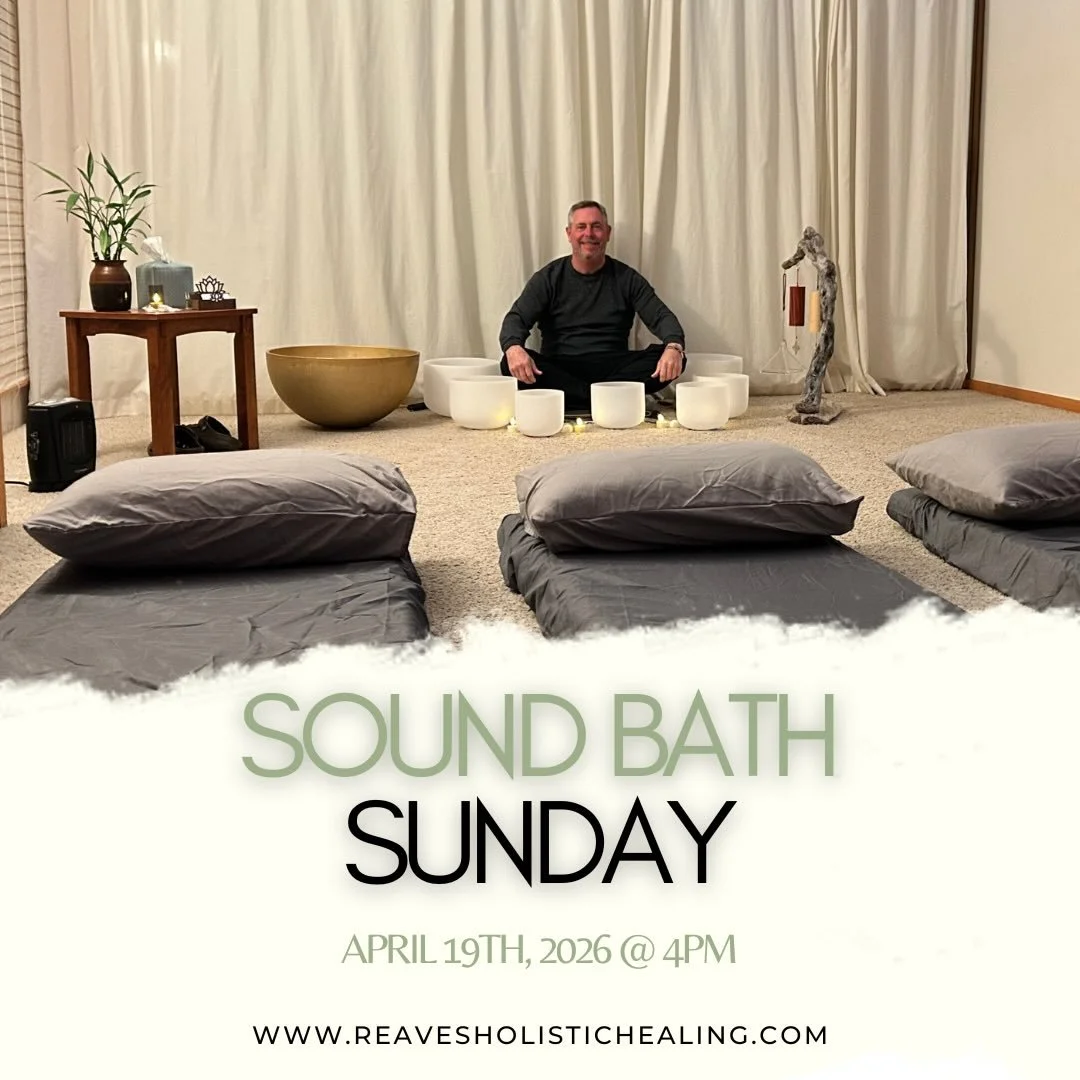 ✨ Group Sound Bath ✨ 

Join us this Sunday, April 19th at 4PM for a deeply relaxing and restorative group sound bath experience 🌿 

Let the soothing sounds melt away stress, calm your mind, and bring your body back into balance. 

🧘&zwj;♀️ Limited 