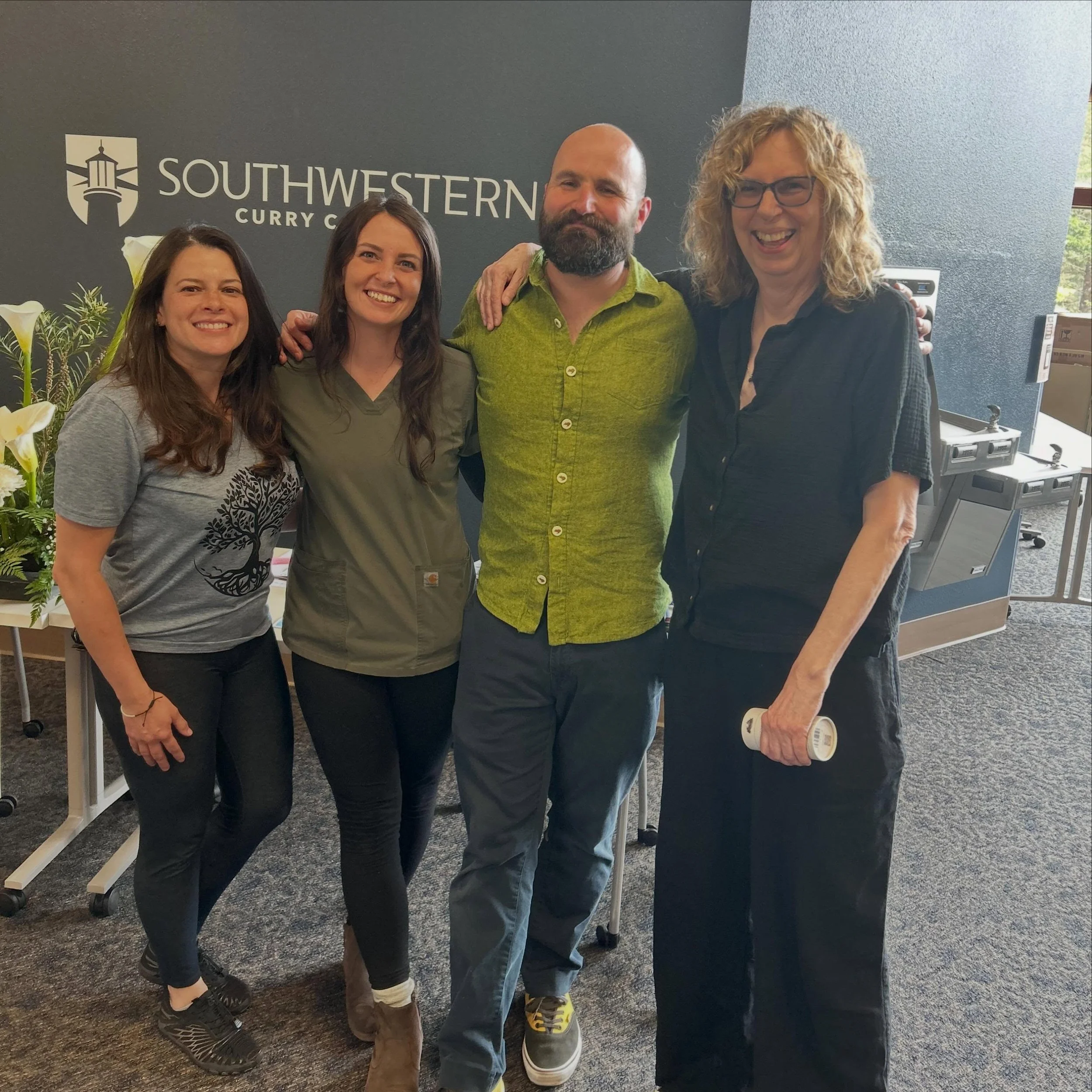 This past weekend, we were honored to be invited to the South Coast Educator Wellness Summit to provide chair massage services to the educators of Curry County. Alongside us were Cass Grant from FiddleHead Fern Spa &amp; Apothecary, Nick Ferber with 