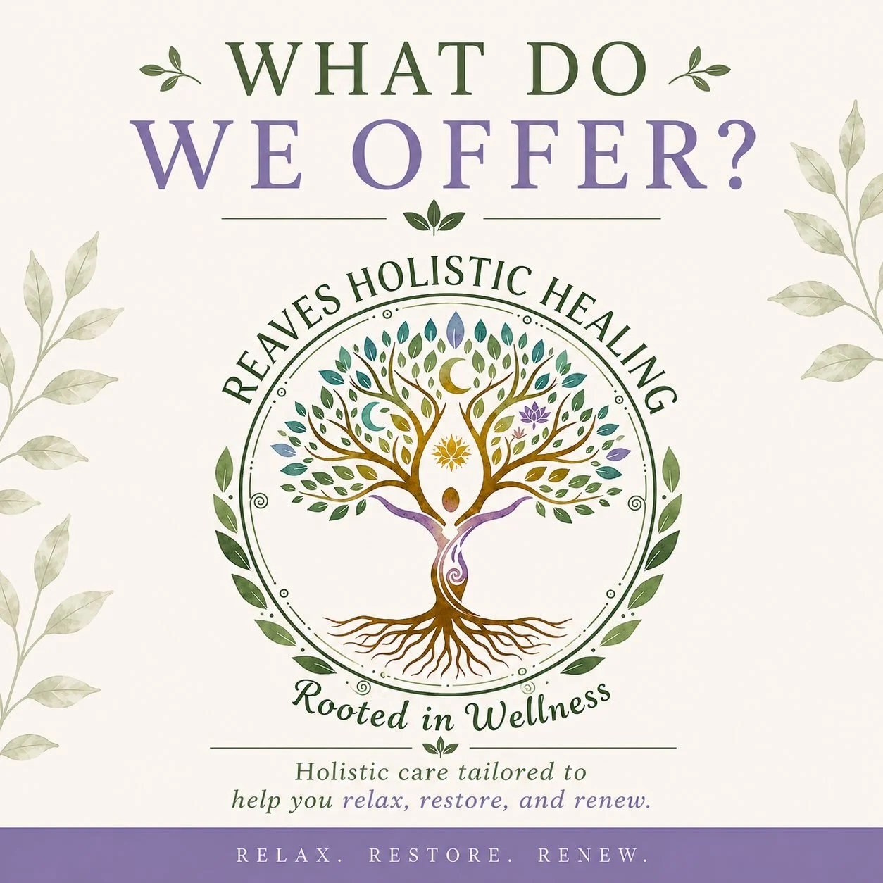 A little reminder to take some time for you. 🌿💜

We offer more than massage! Our specialized spa services are a great way to relax, recharge, and give your body a little extra TLC.

Whether you need some stress relief, a little self-care, or just a