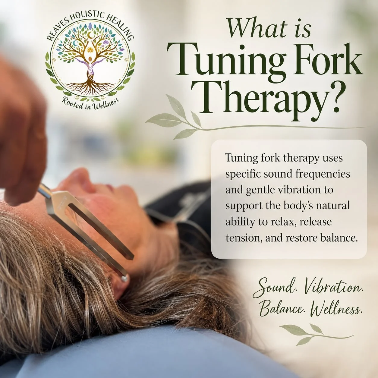 Sound isn&rsquo;t just something you hear&mdash;it&rsquo;s something your body can experience. 🎶✨

Through Sound &amp; Vibrational Therapy, Mike uses weighted tuning forks to introduce gentle, targeted vibration on and around the body. Sessions are 