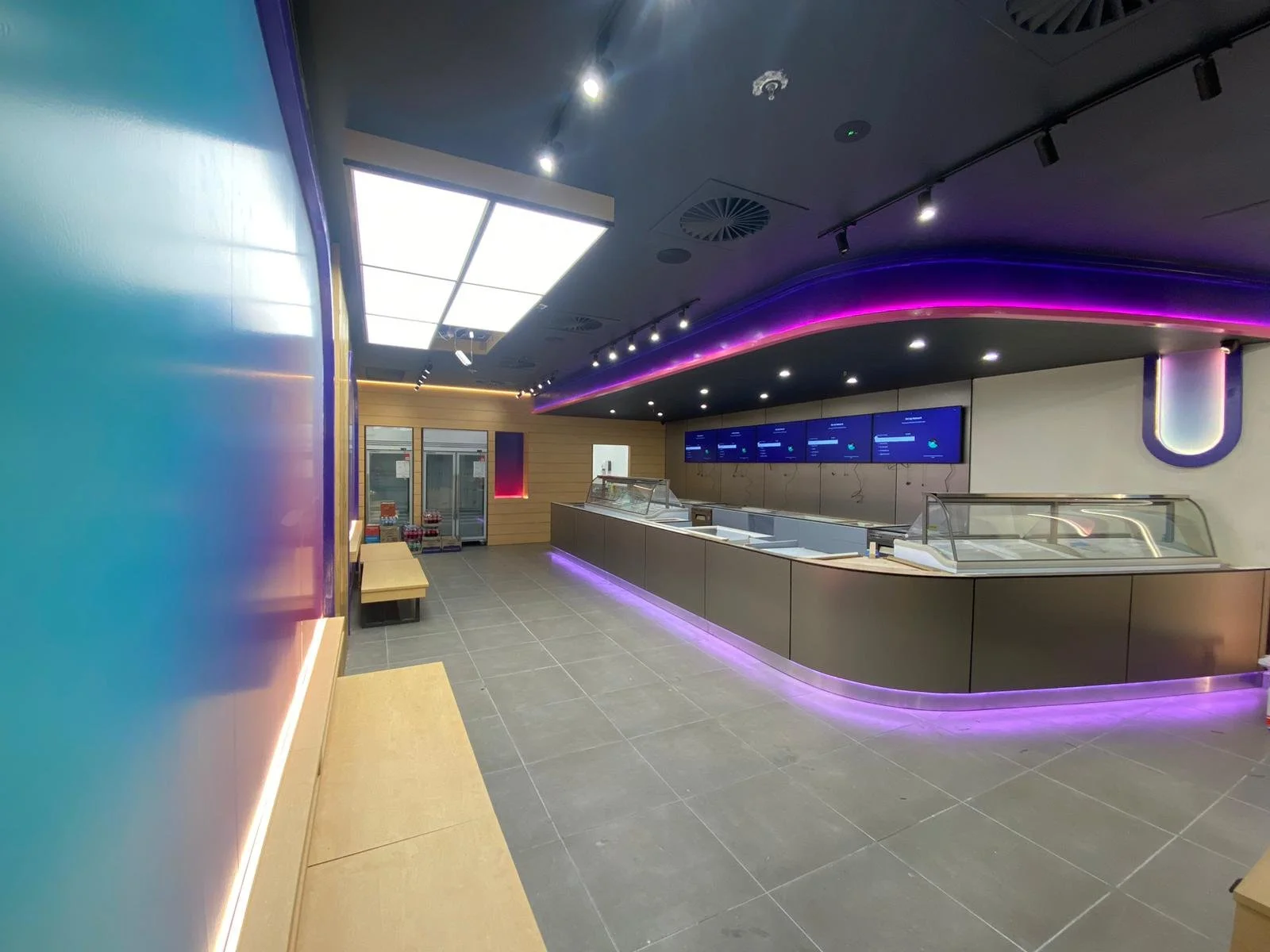 Ice-cream shop fitout by NT Shopfitting