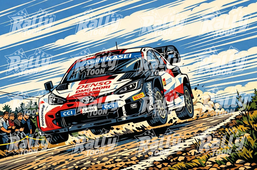 Toyota Yaris Wrc jump Evo 2  poster