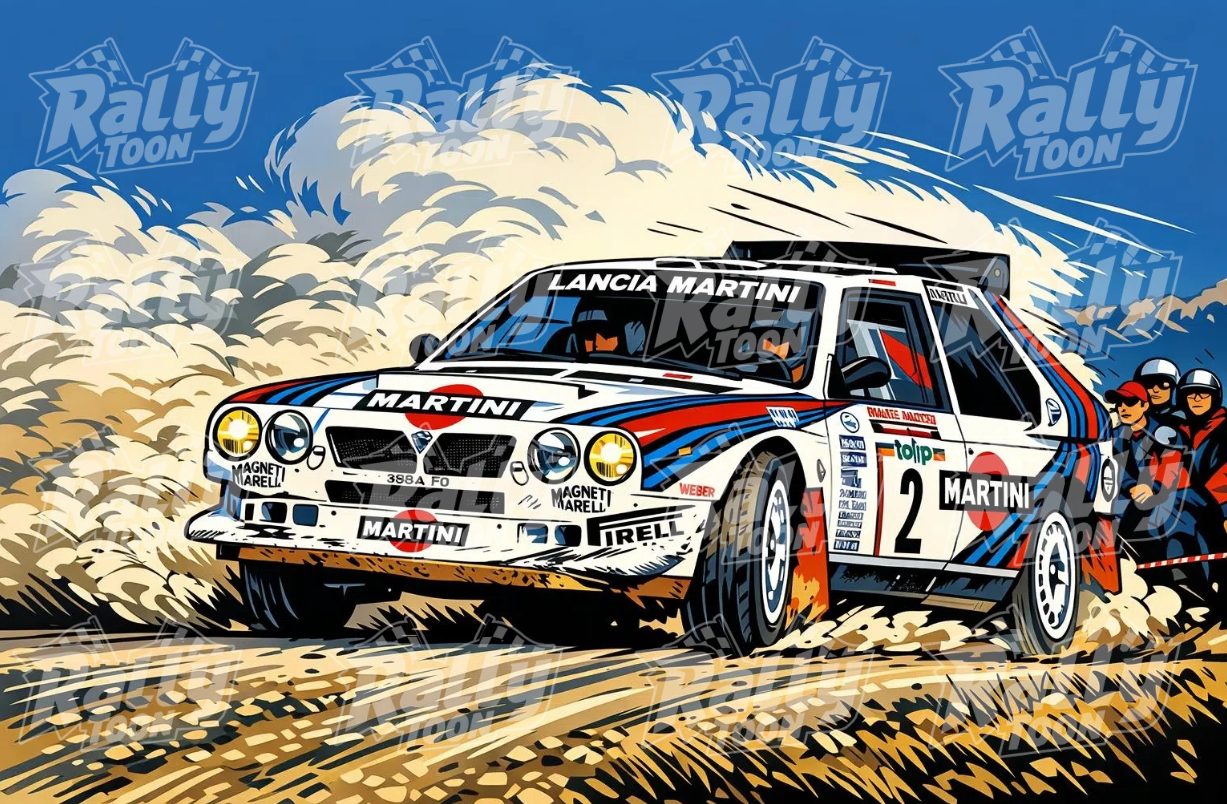 Lancia Delta S4 drift