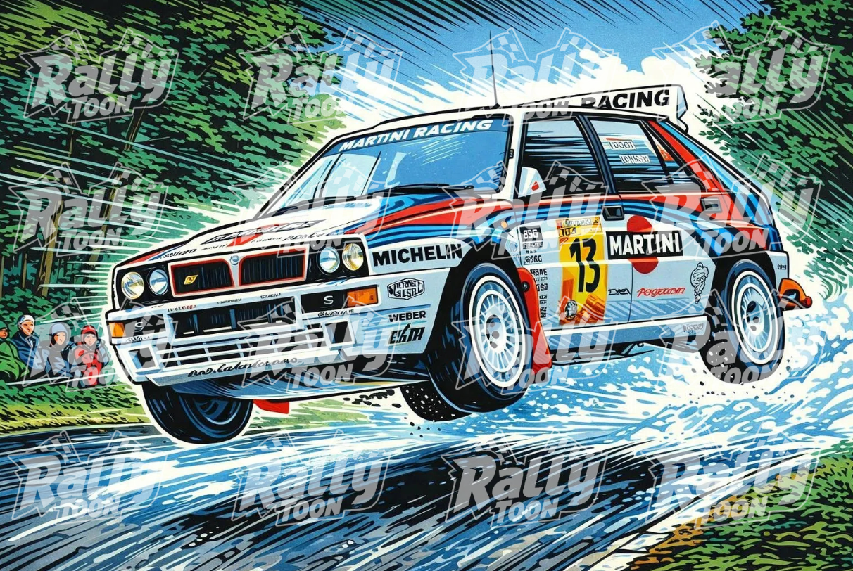 Lancia  Delta HF jump