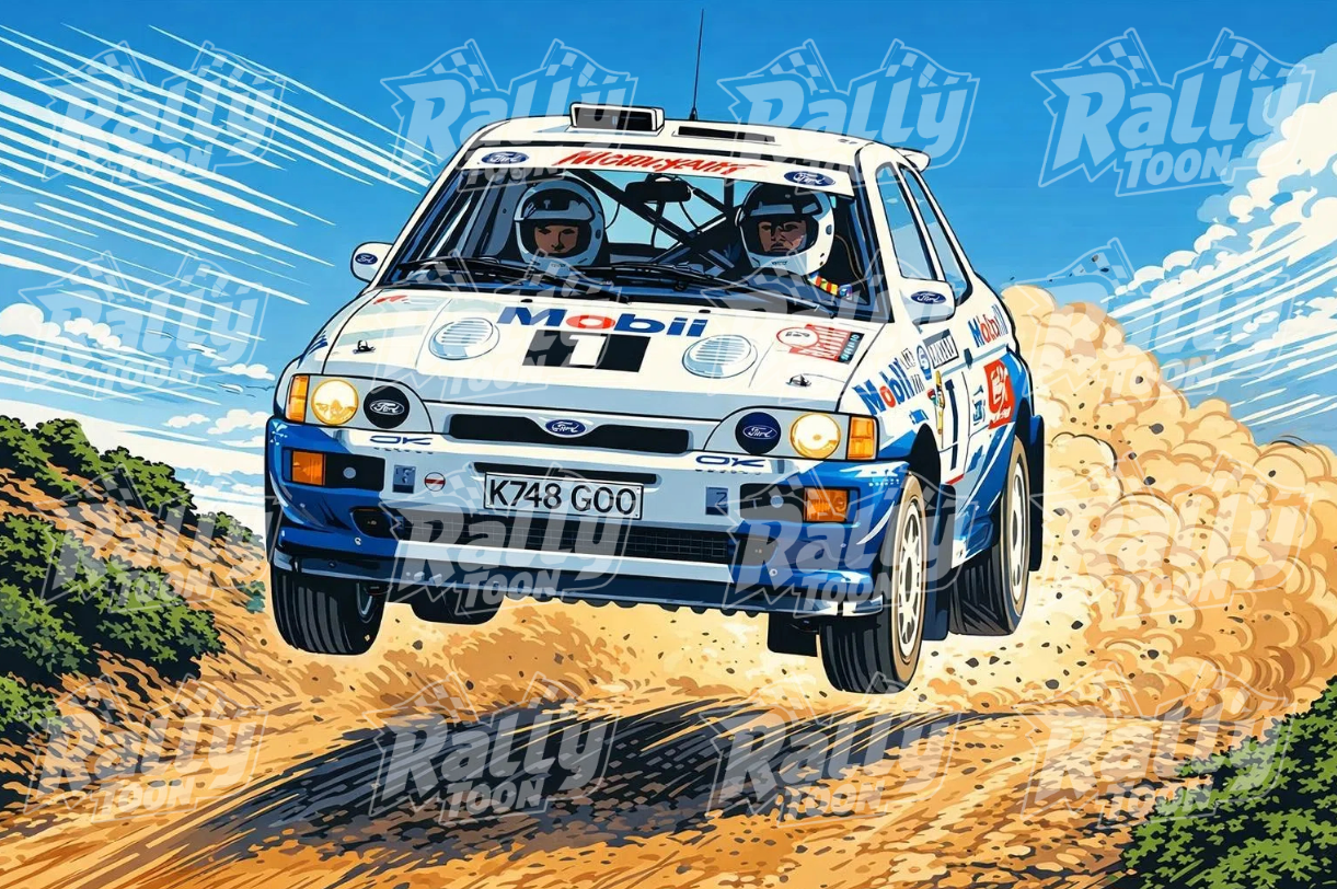 Ford Escort Cosworth jump