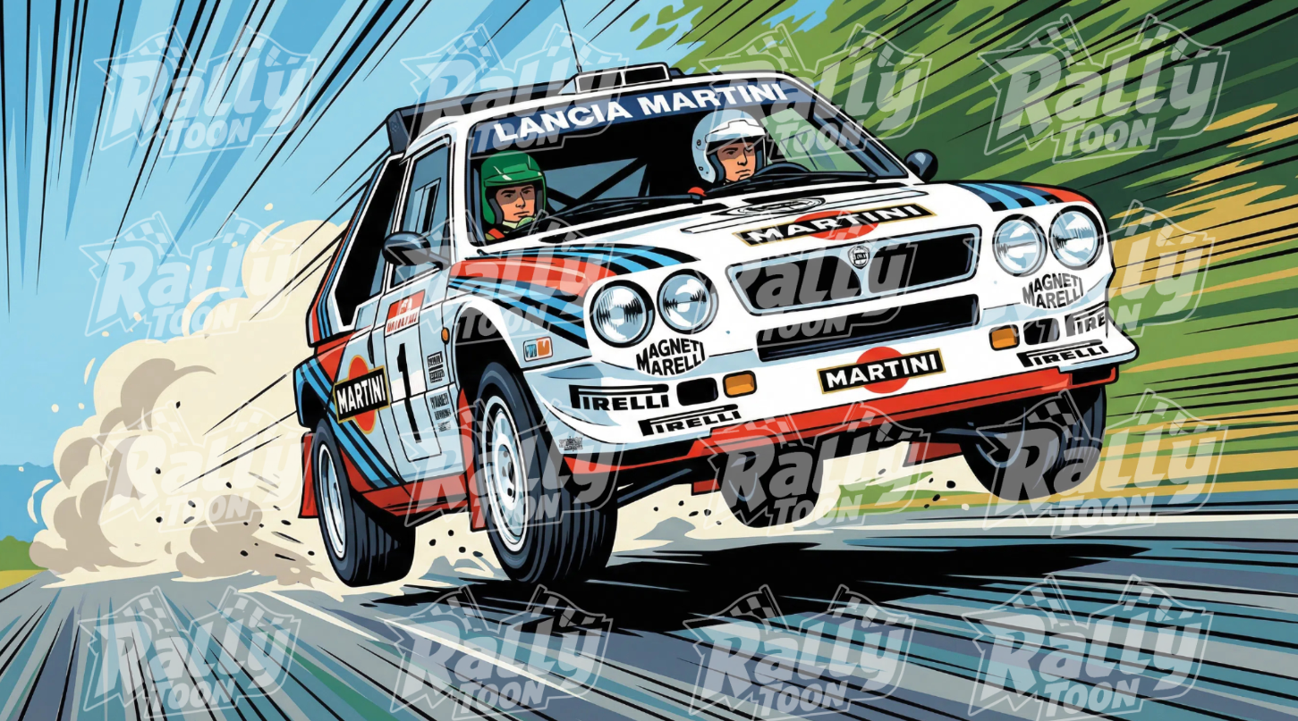 Lancia Delta S4 jump