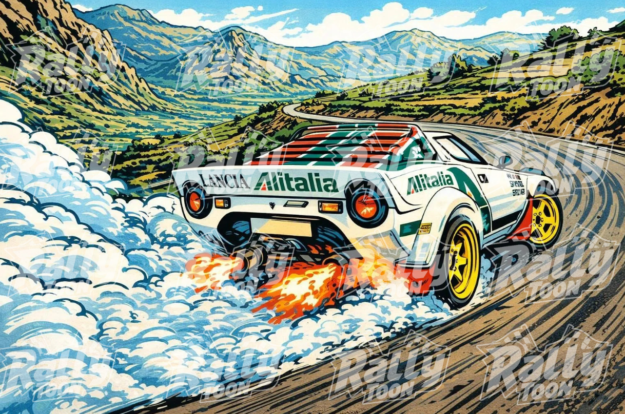 Lancia Stratos backfire