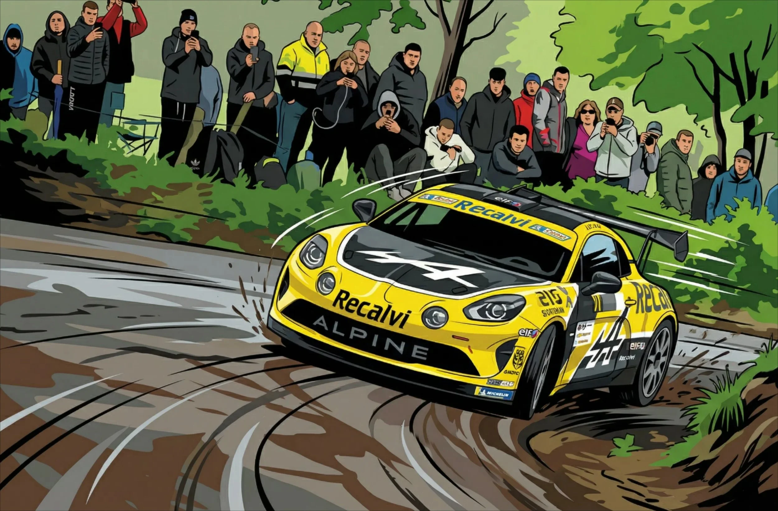 Alpine Rallye GT curve Evo 2 poster