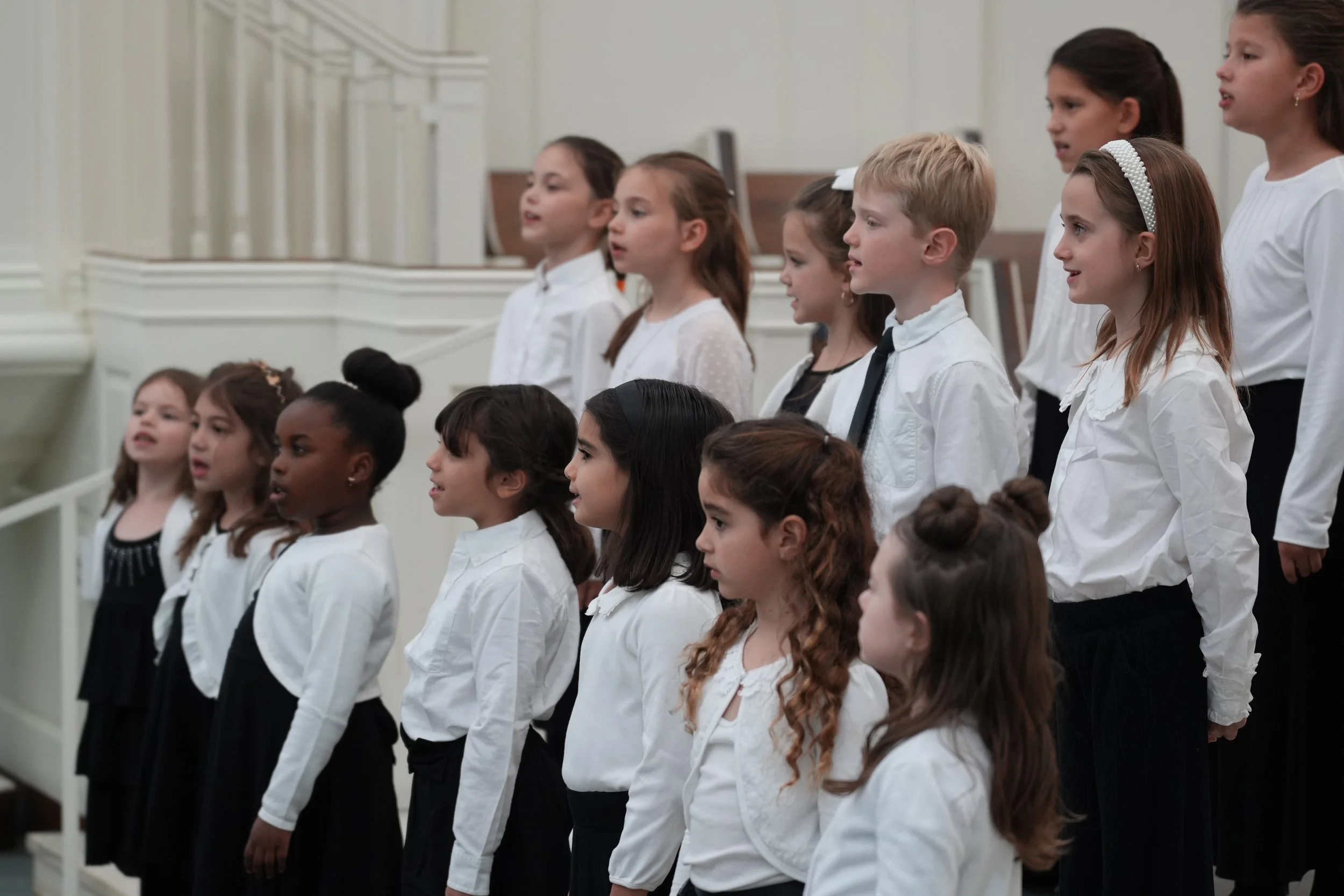 children singing