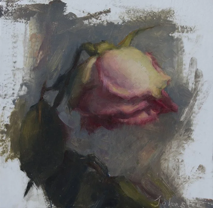 Oil on illustration board - 4.875 in. x 5 in. - Available