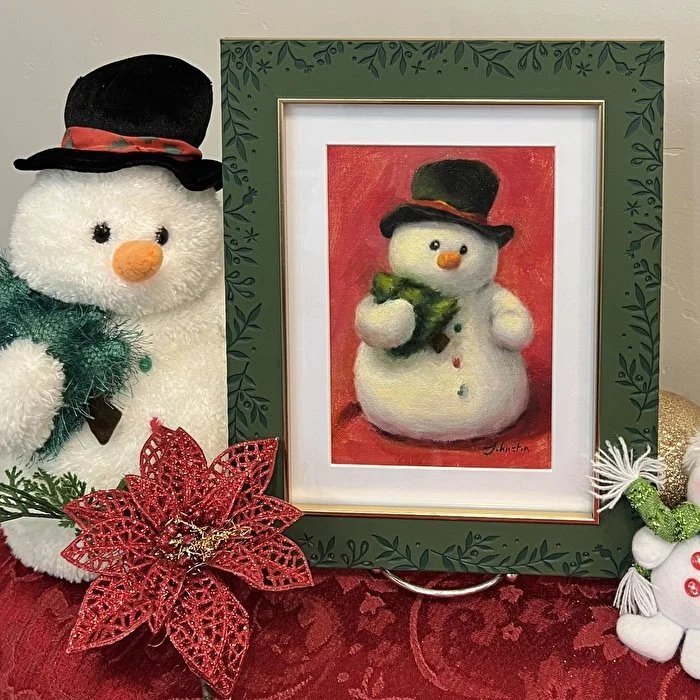 Oil on Linen Mounted on Gator Foam - 7 in., 10 5/8 in. framed x 5 in., 8 5/8 in. unframed - Available