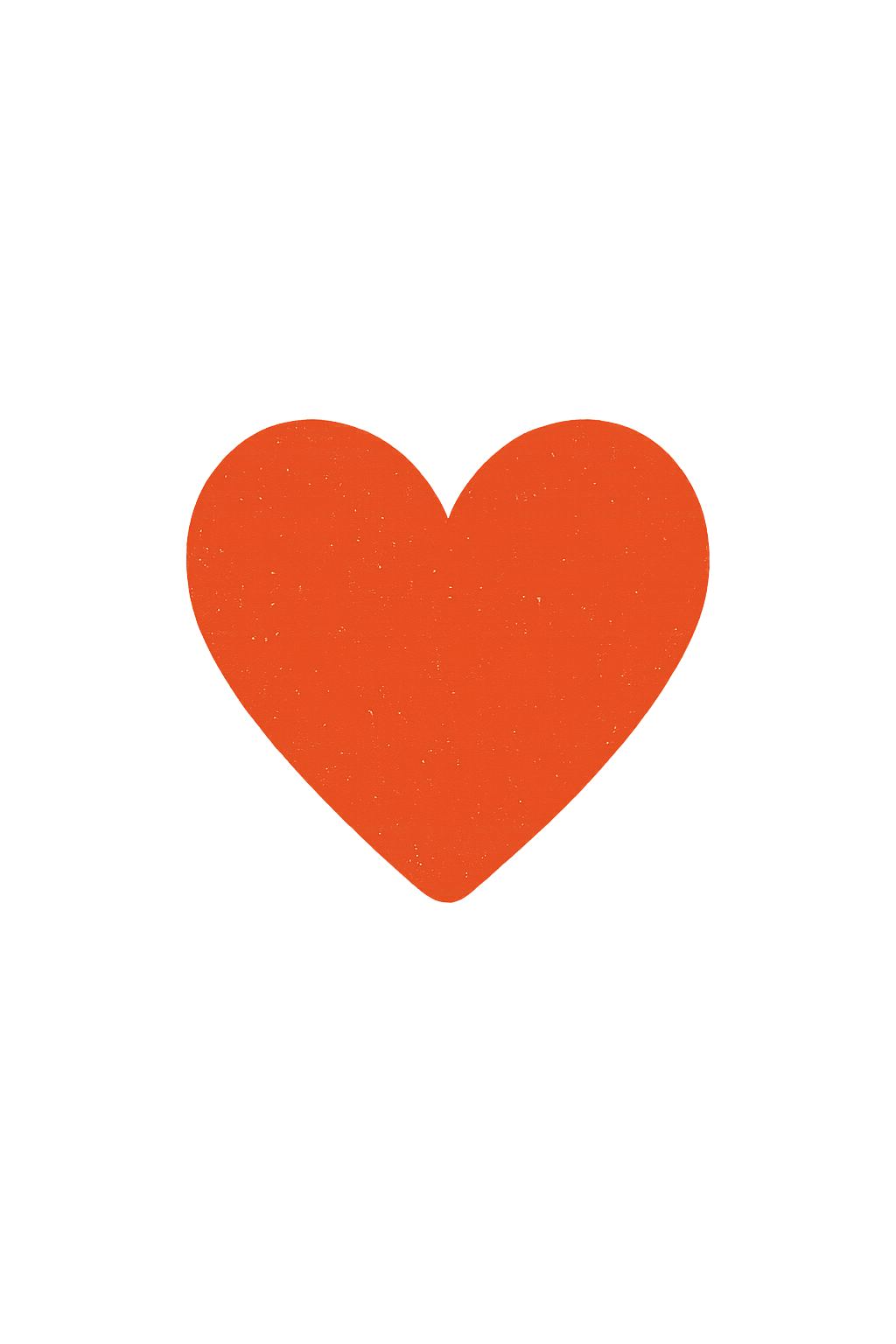 Red heart on a black background.